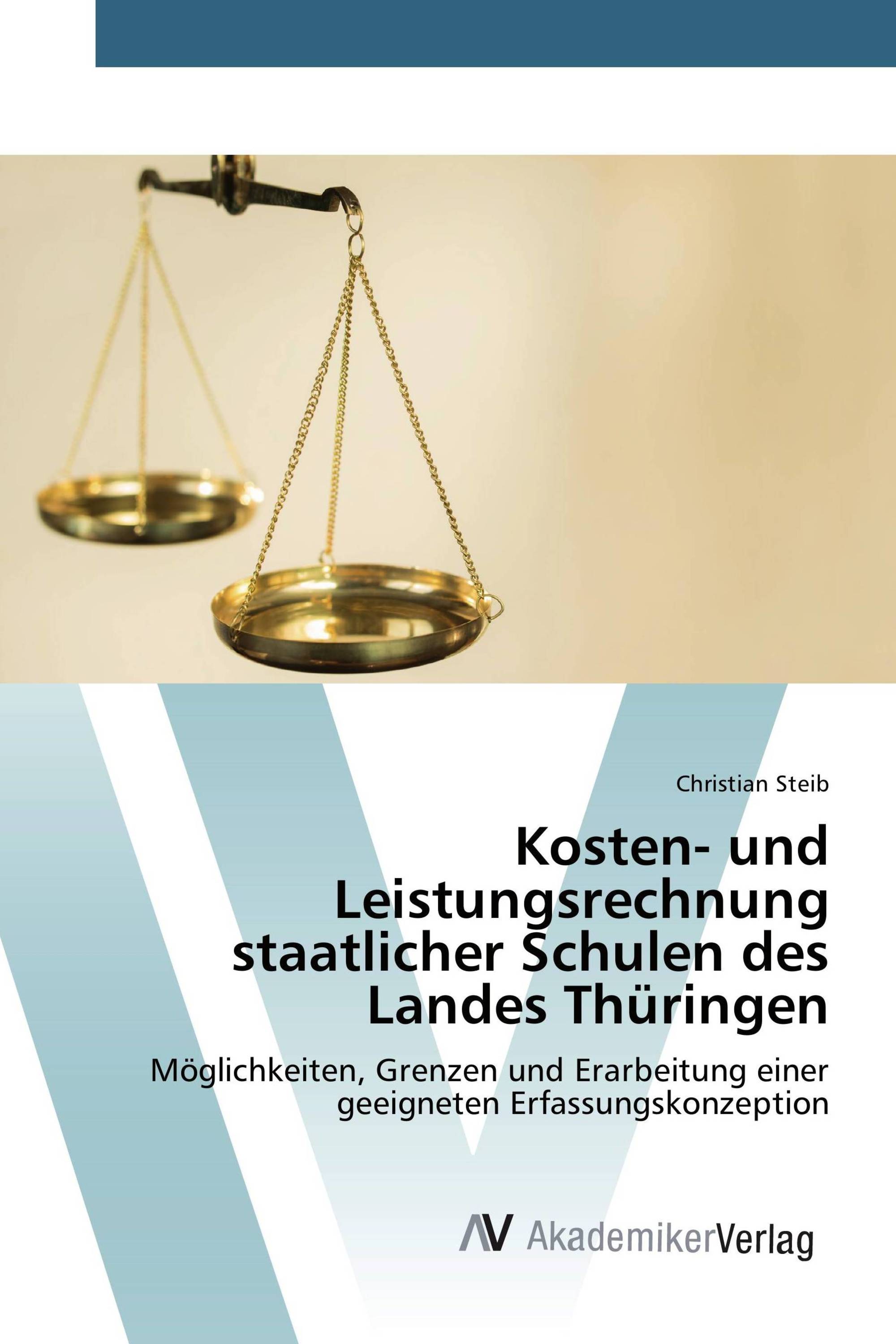 Kosten- und Leistungsrechnung staatlicher Schulen des Landes Thüringen