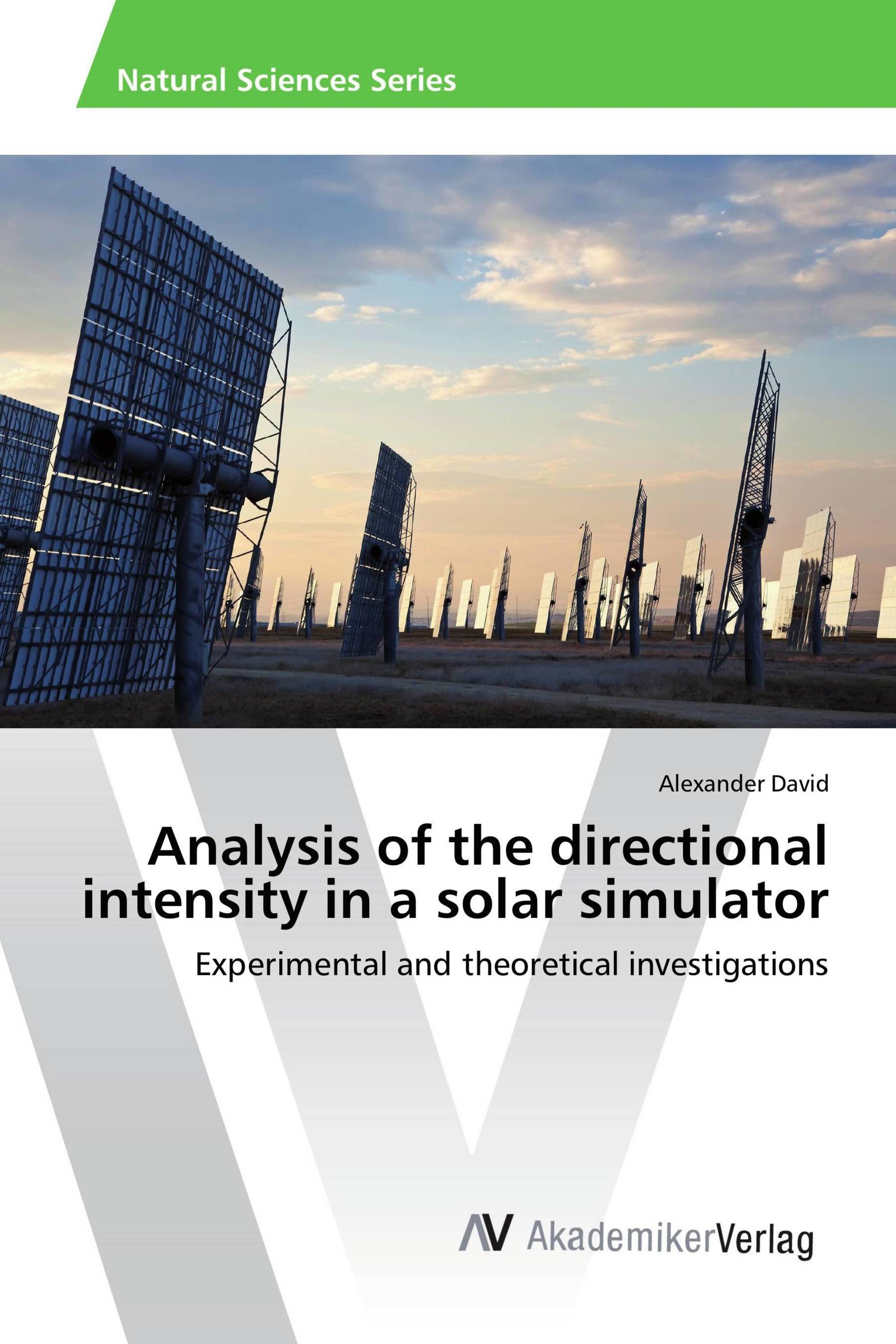 Analysis of the directional intensity in a solar simulator