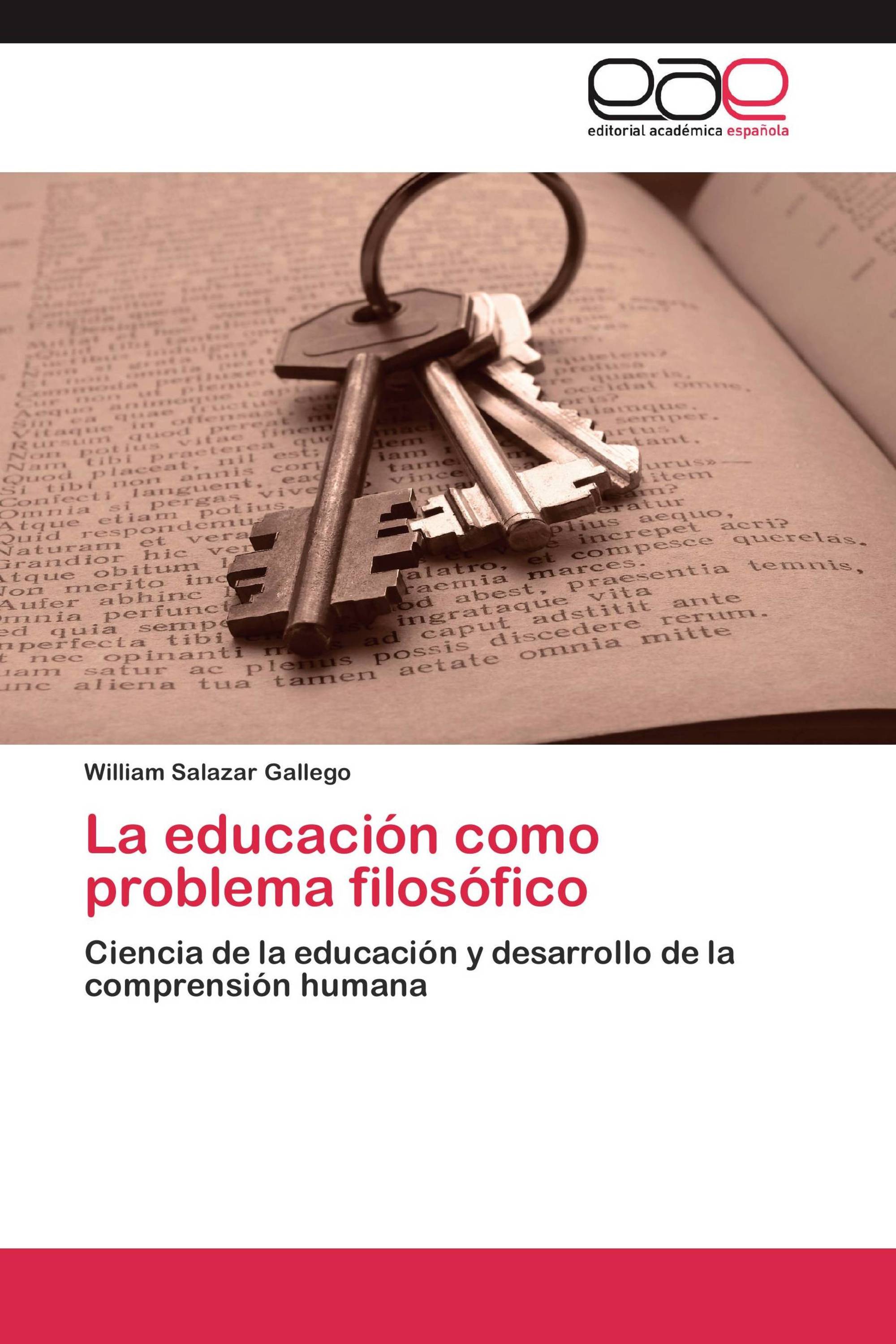 La educación como problema filosófico