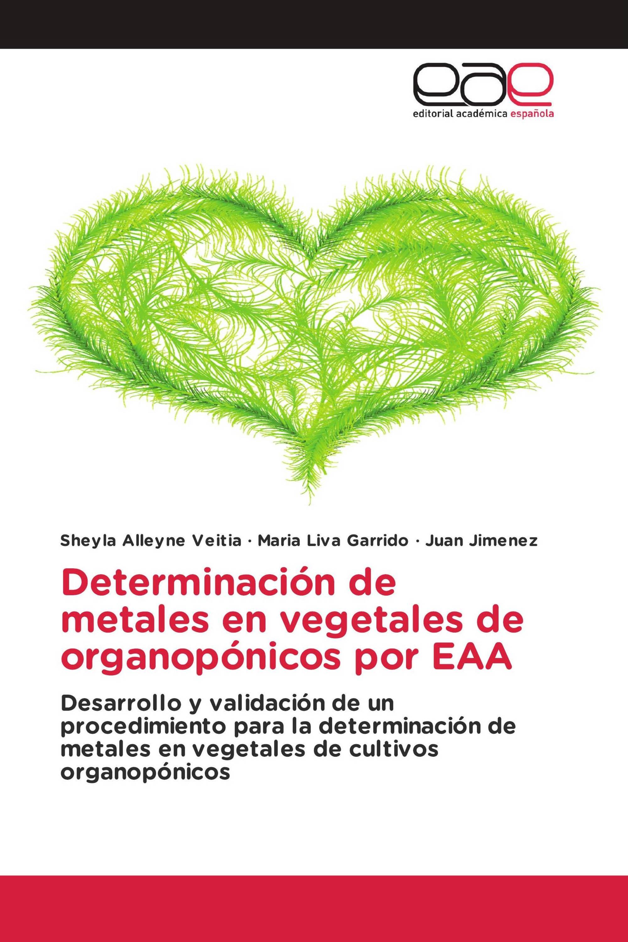 Determinación de metales en vegetales de organopónicos por EAA