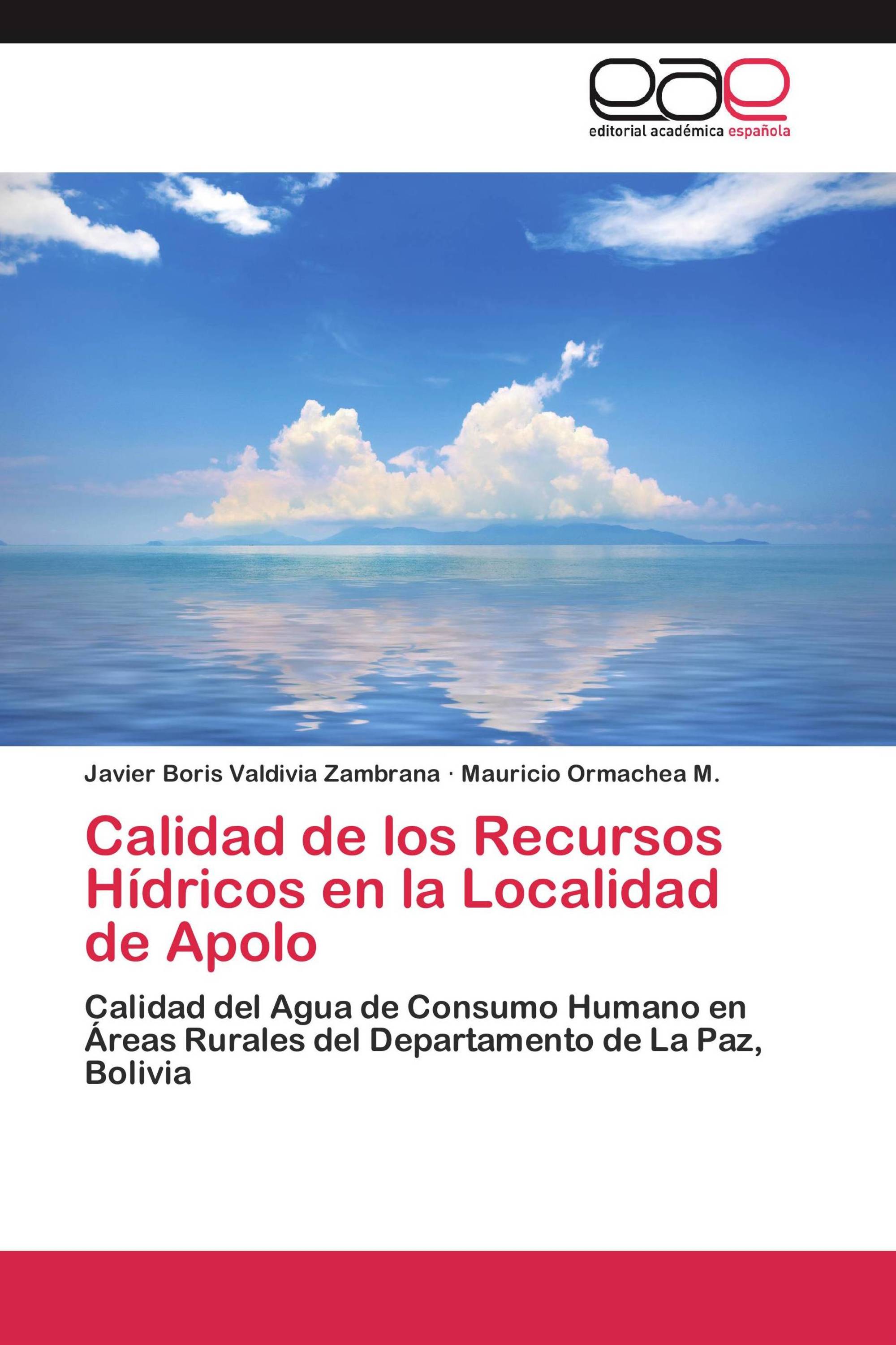 Calidad de los Recursos Hídricos en la Localidad de Apolo