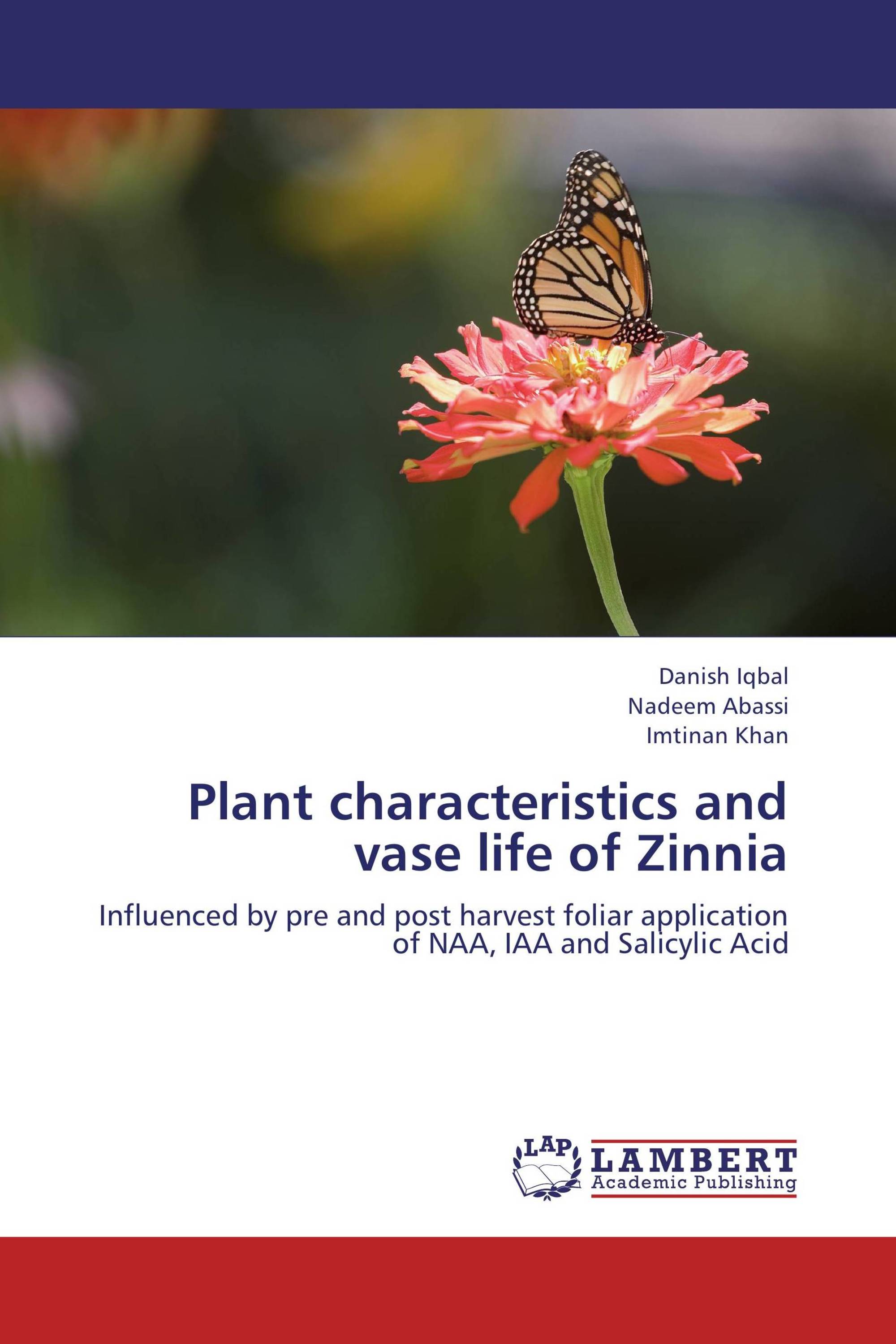 Plant characteristics and vase life of Zinnia