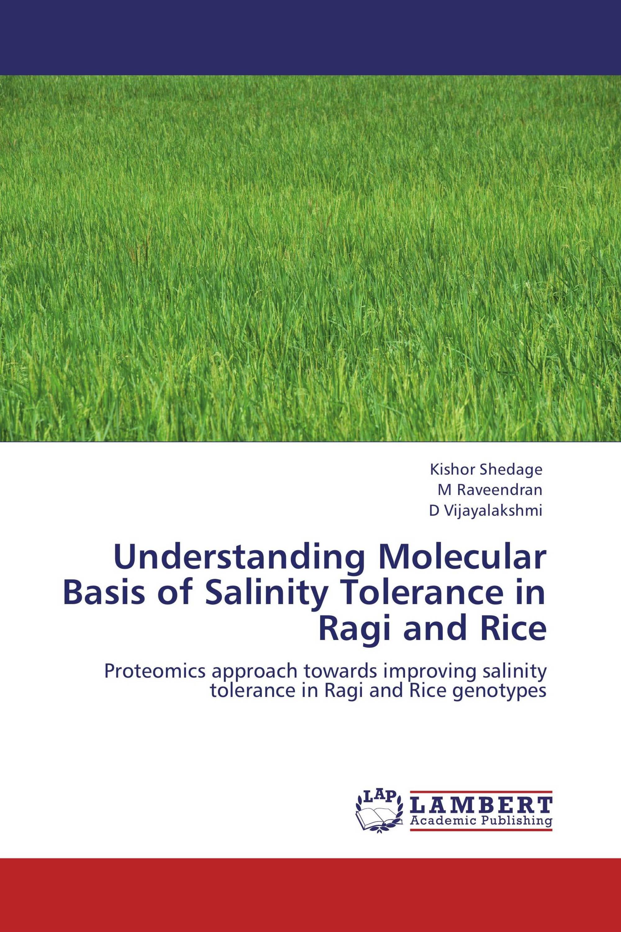 Understanding Molecular Basis of Salinity Tolerance in Ragi and Rice