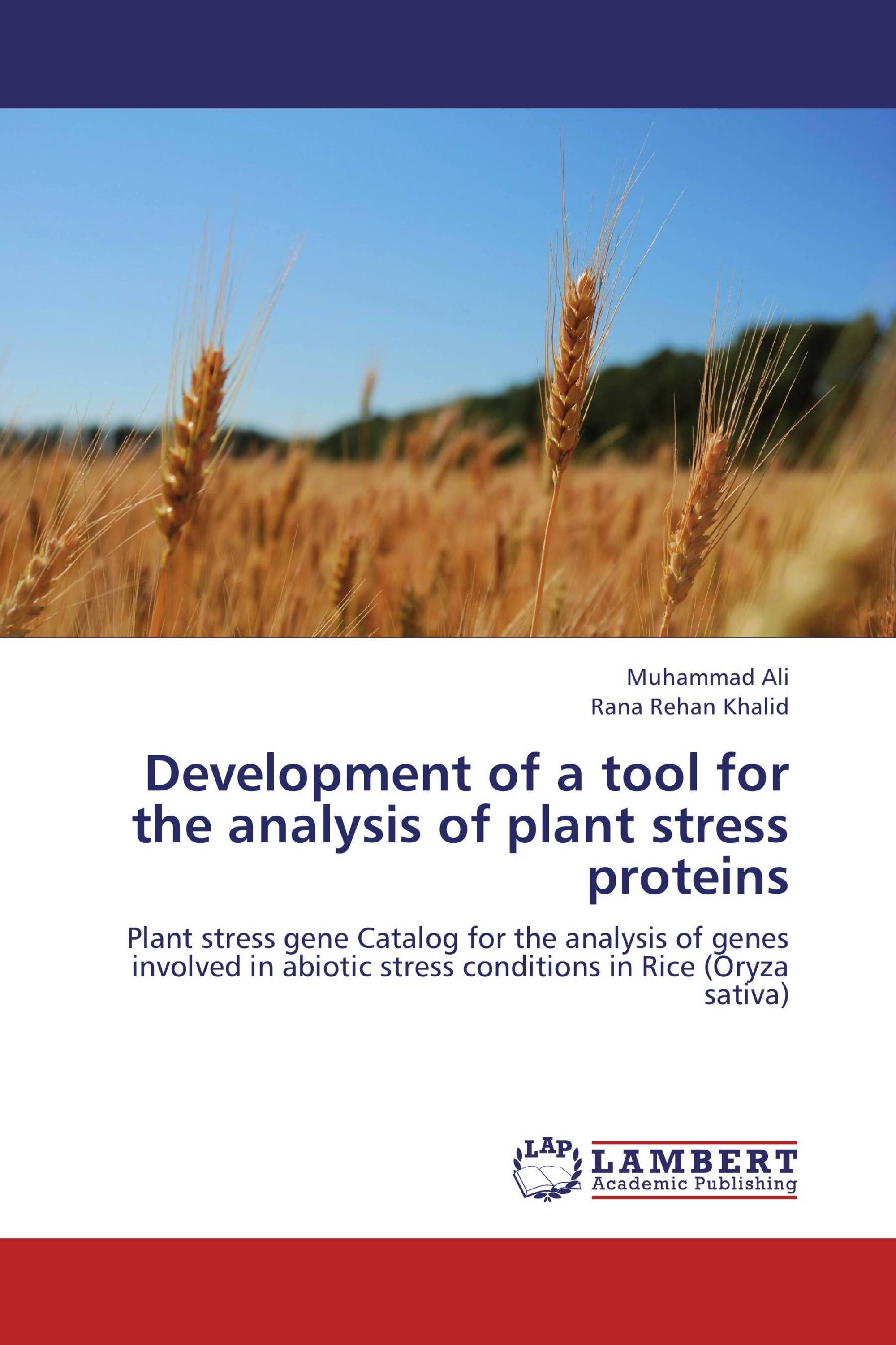 Development of a tool for the analysis of plant stress proteins