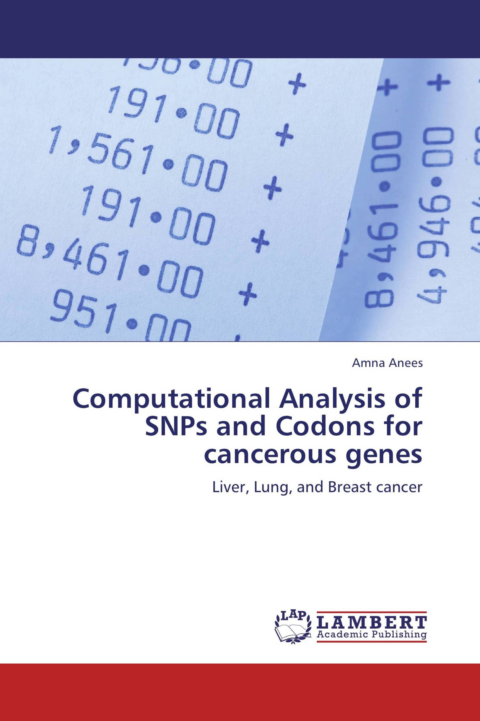 Computational Analysis of SNPs and Codons for cancerous genes