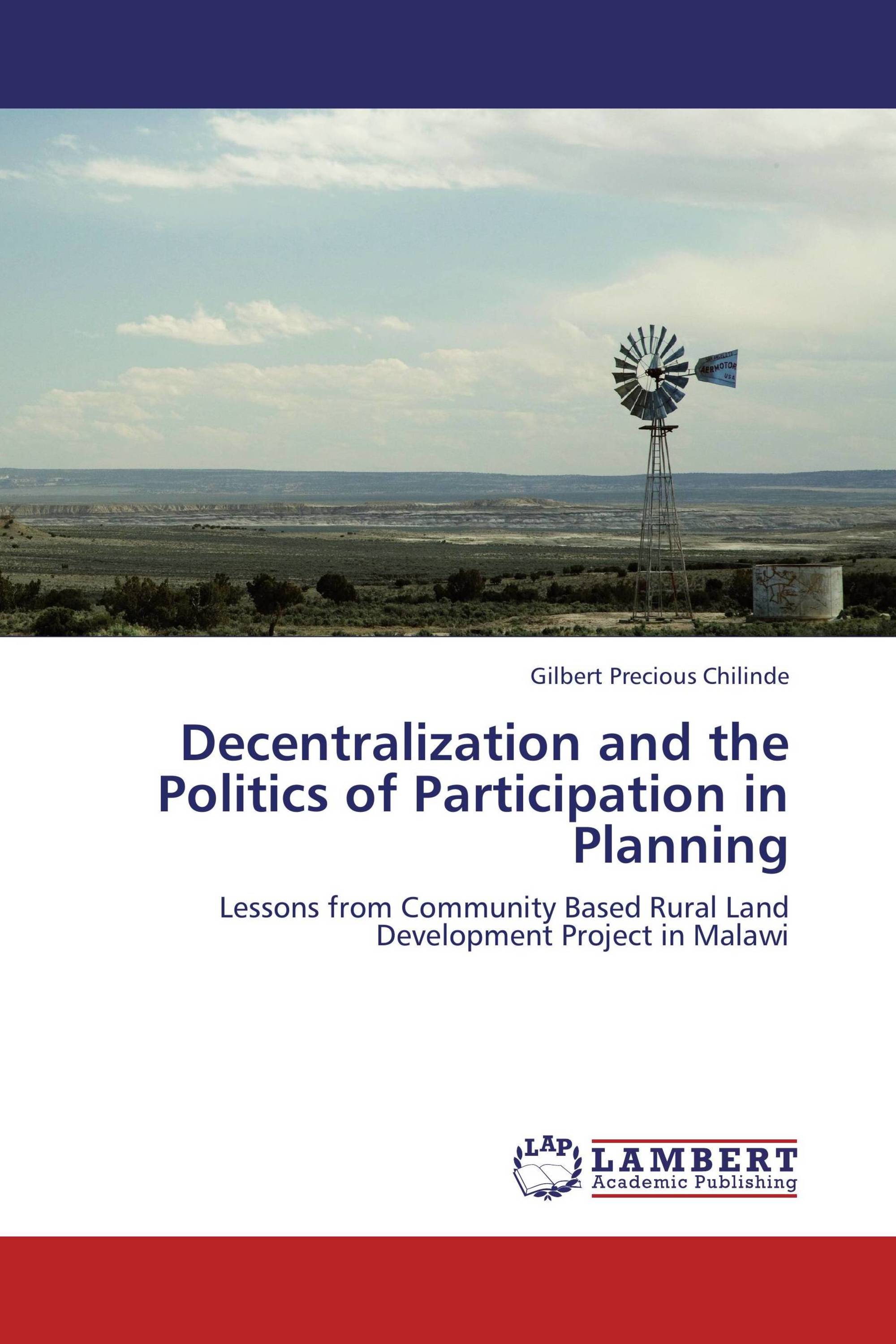 Decentralization and the Politics of Participation in Planning