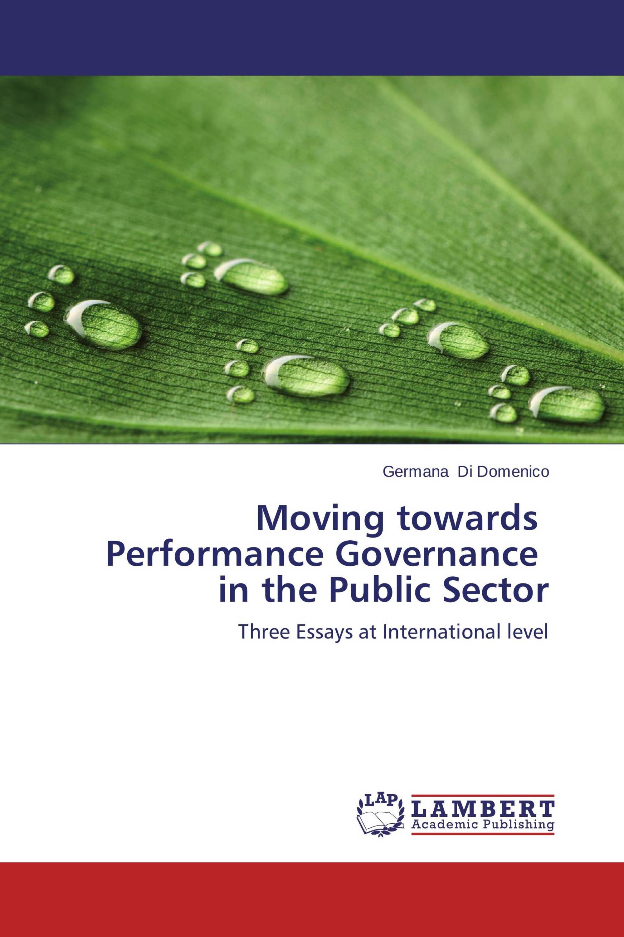 Moving towards   Performance Governance   in the Public Sector