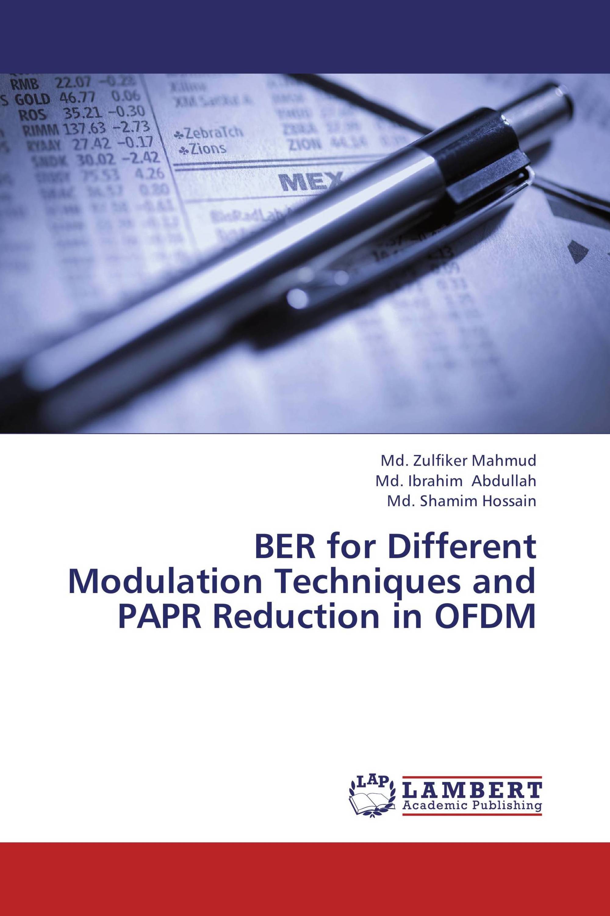 BER for Different Modulation Techniques and PAPR Reduction in OFDM