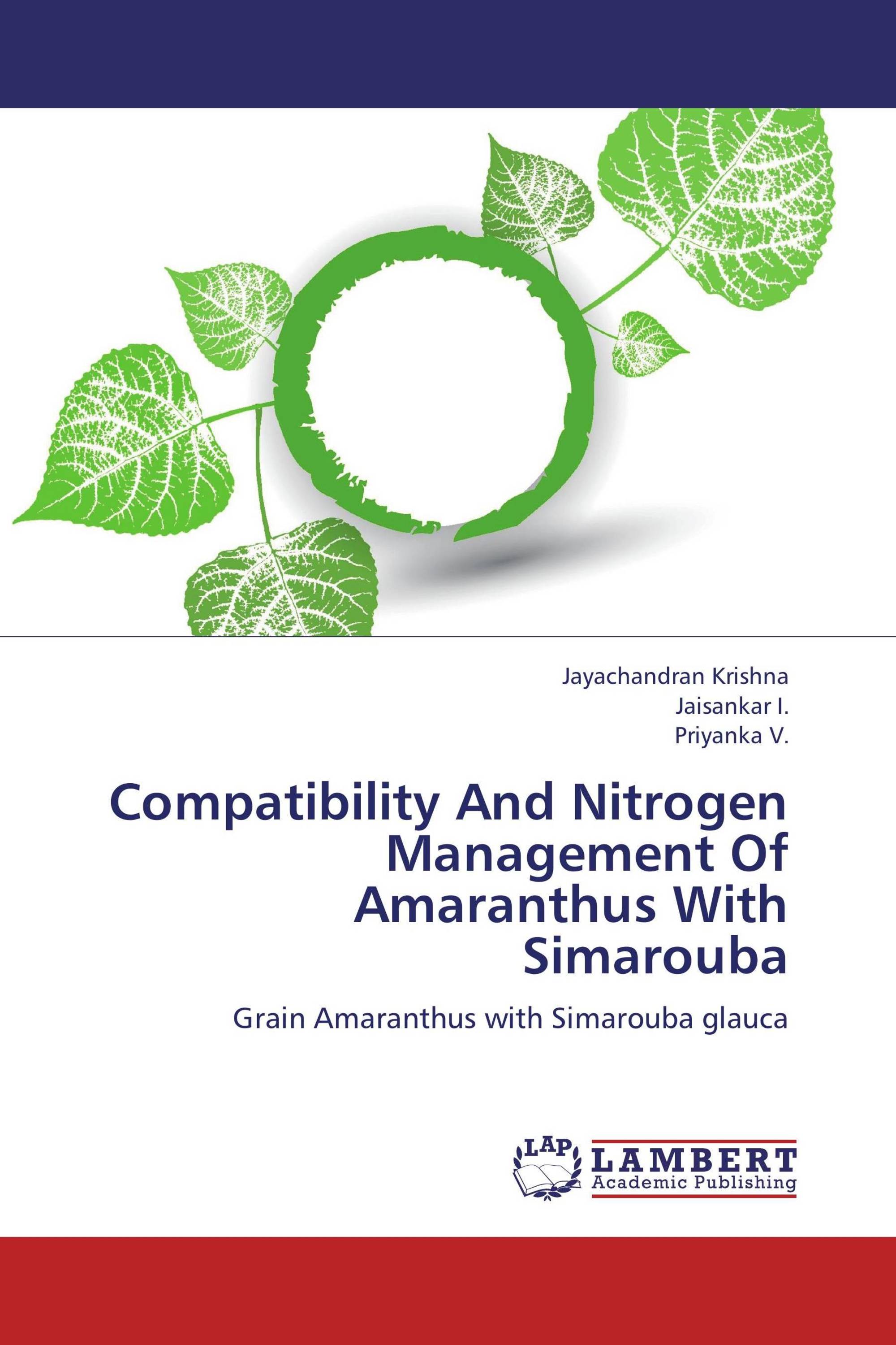 Compatibility And Nitrogen Management Of Amaranthus With Simarouba