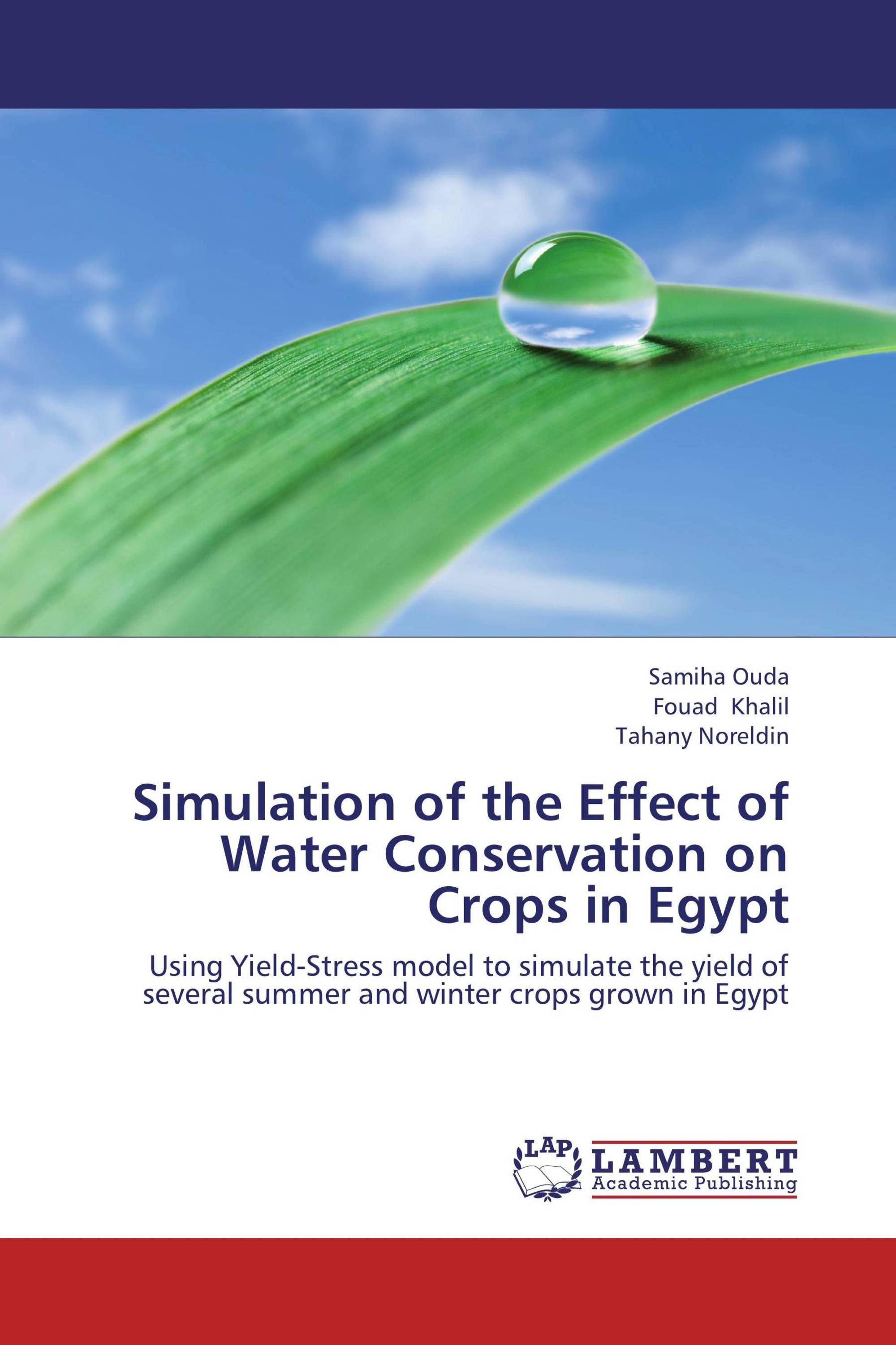 Simulation of the Effect of Water Conservation on Crops in Egypt