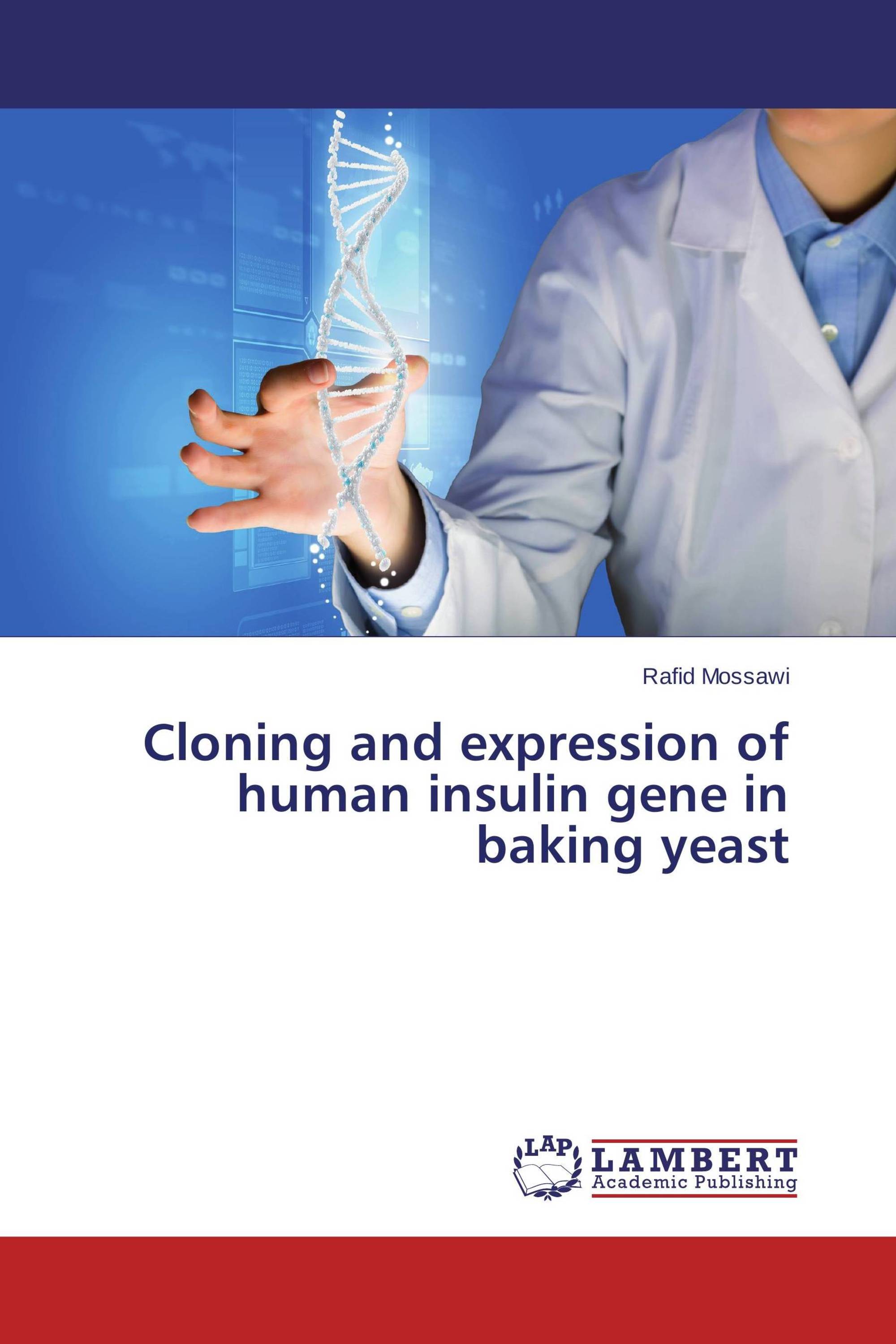 Cloning and expression of human insulin gene in baking yeast