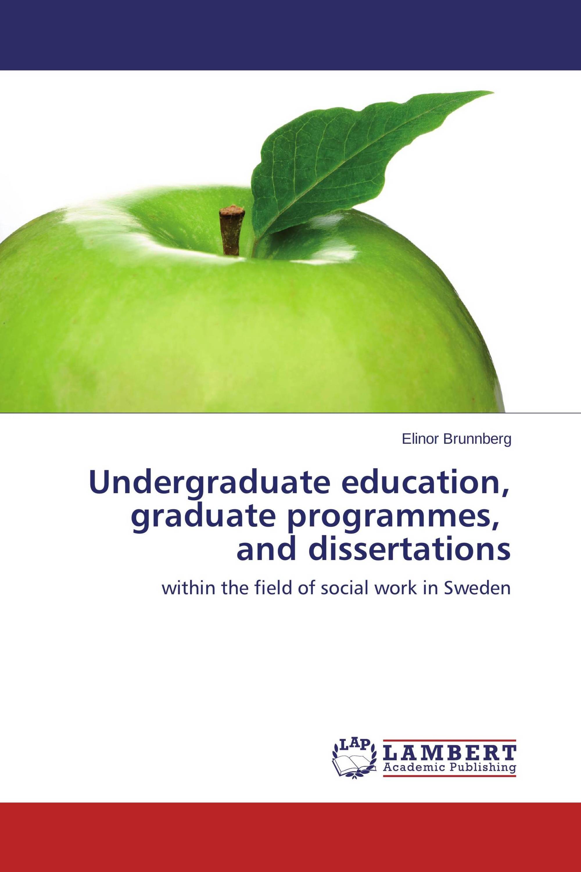 Undergraduate education, graduate programmes, and dissertations