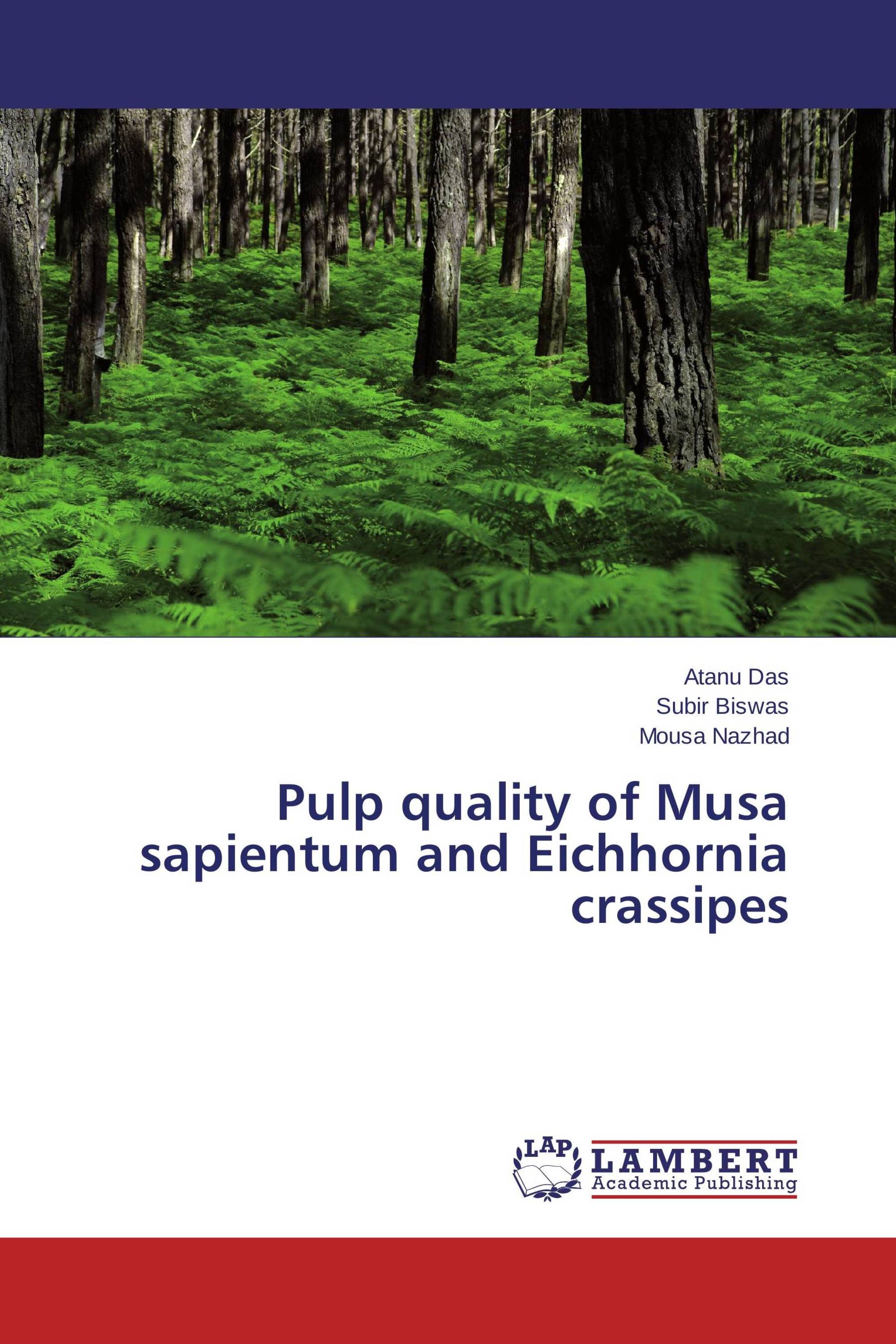 Pulp quality of Musa sapientum and Eichhornia crassipes