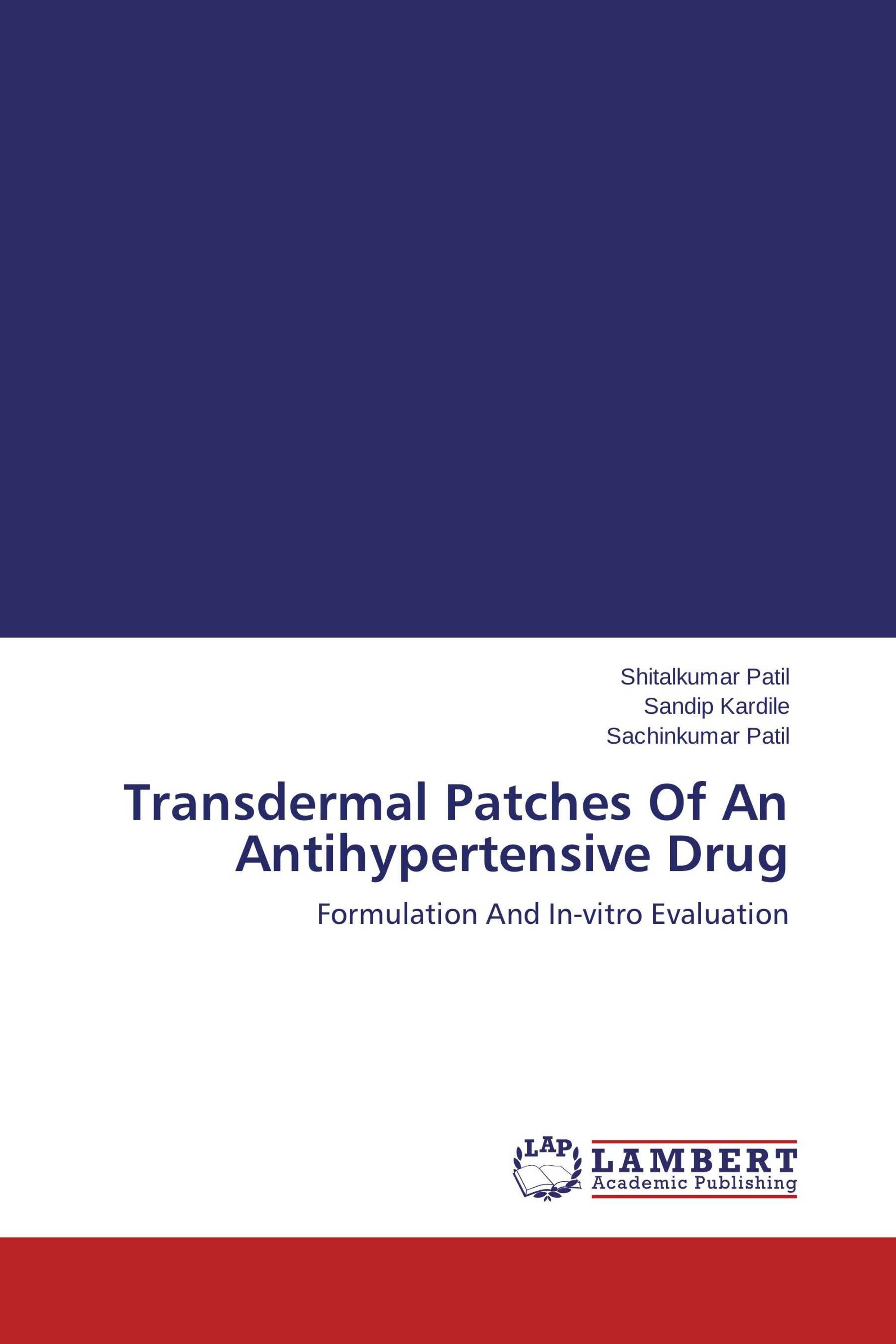 Transdermal Patches Of An Antihypertensive Drug