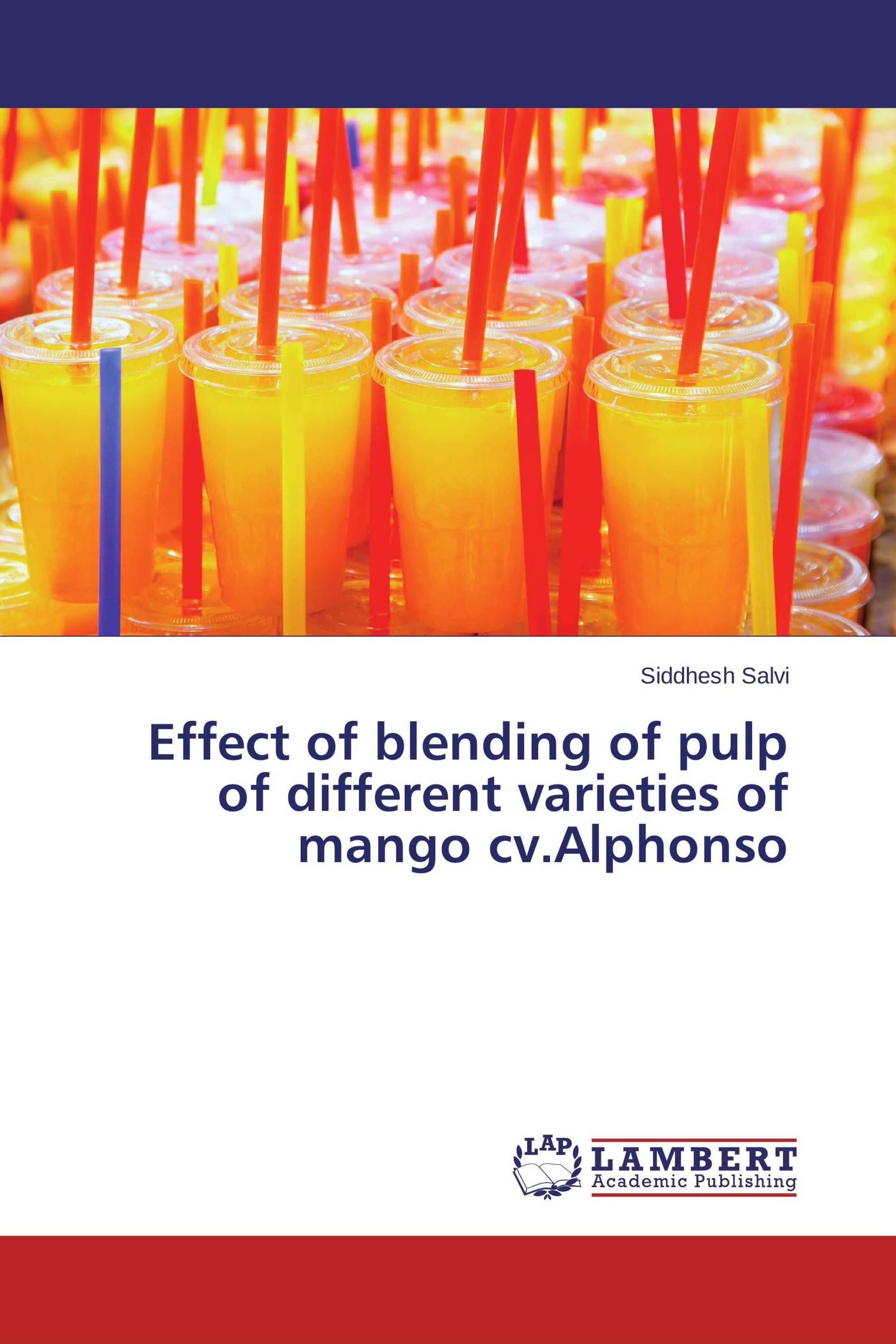 Effect of blending of pulp of different varieties of mango cv.Alphonso