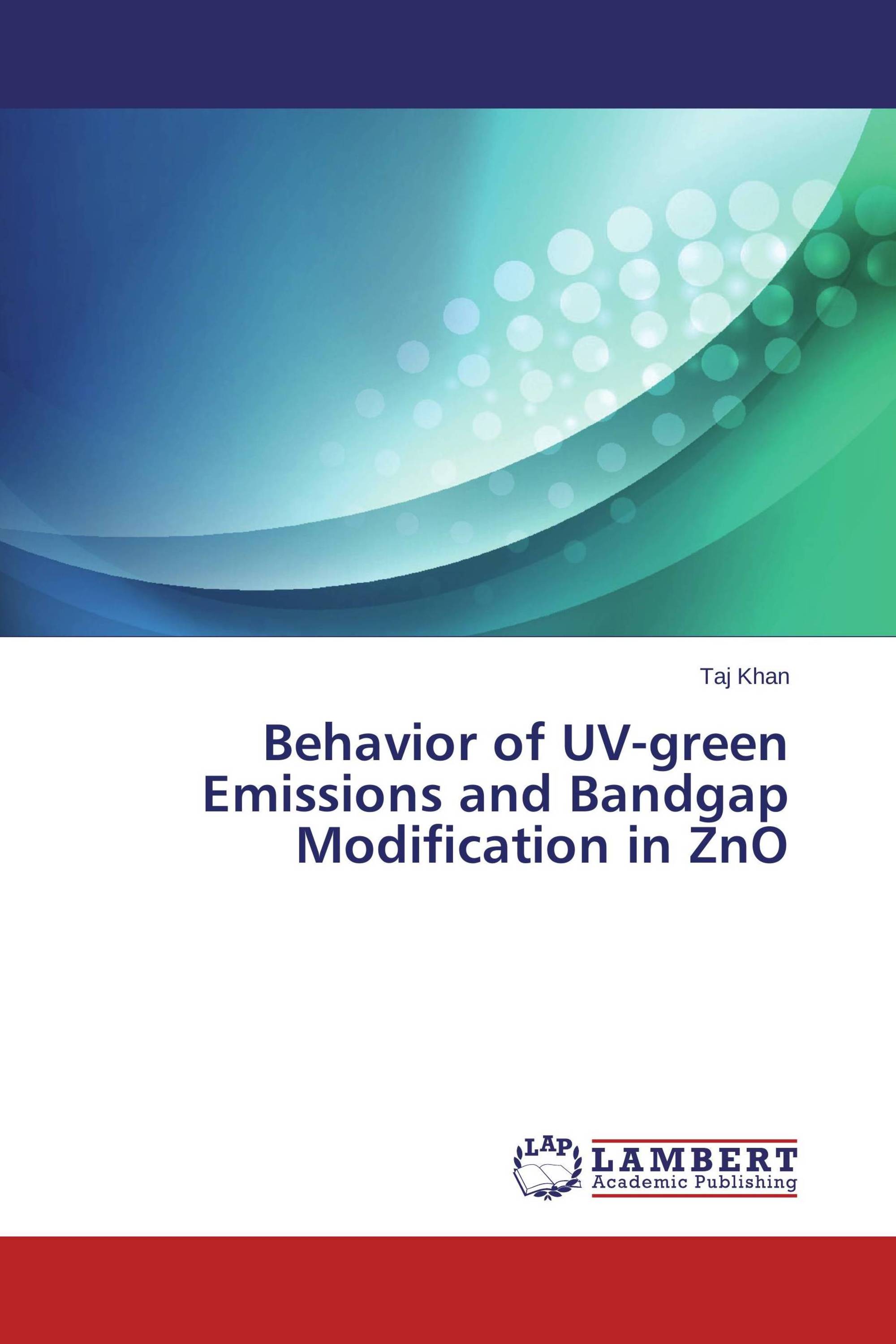 Behavior of UV-green Emissions and Bandgap Modification in ZnO