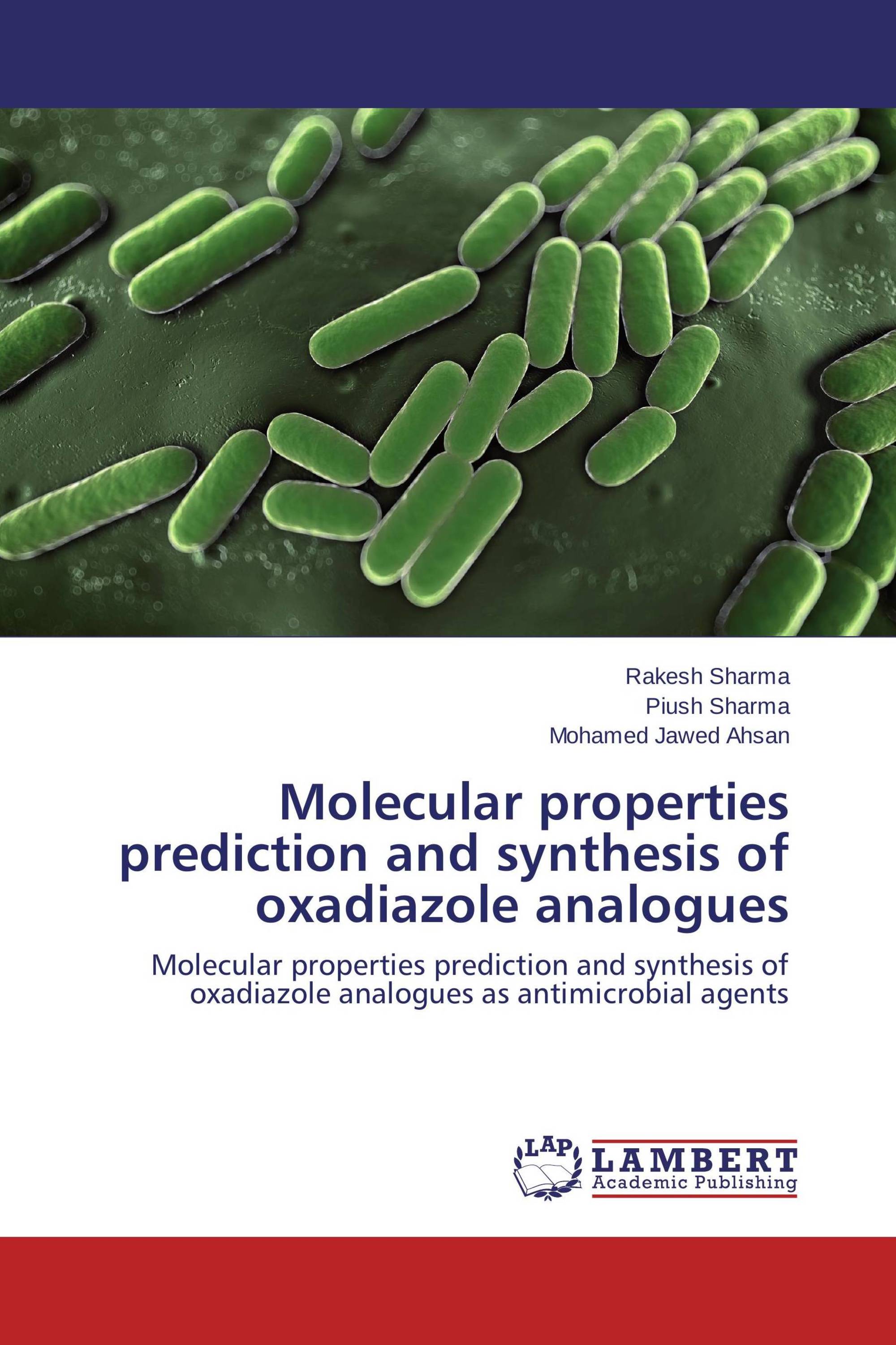 Molecular properties prediction and synthesis of oxadiazole analogues