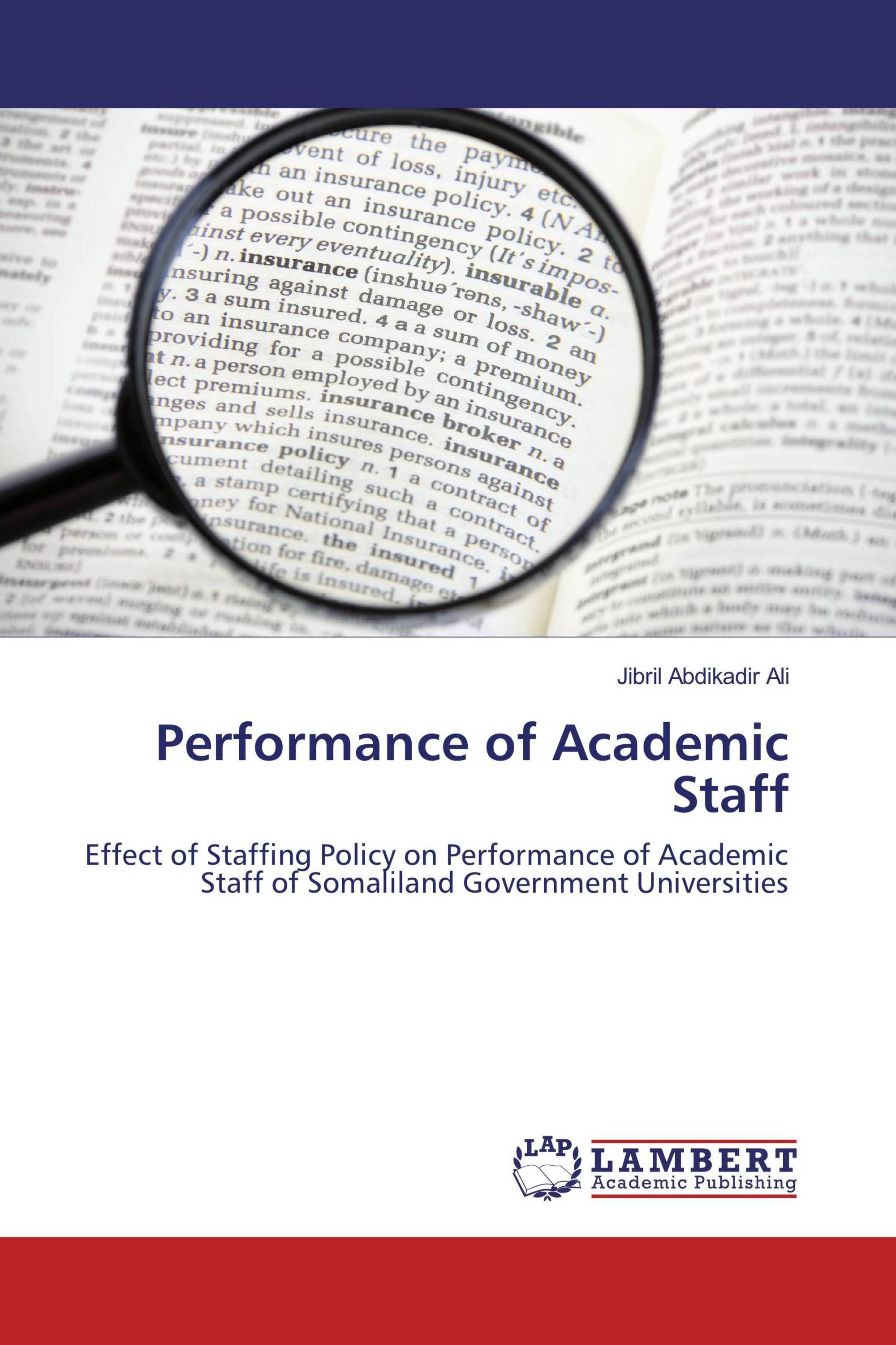 Performance of Academic Staff