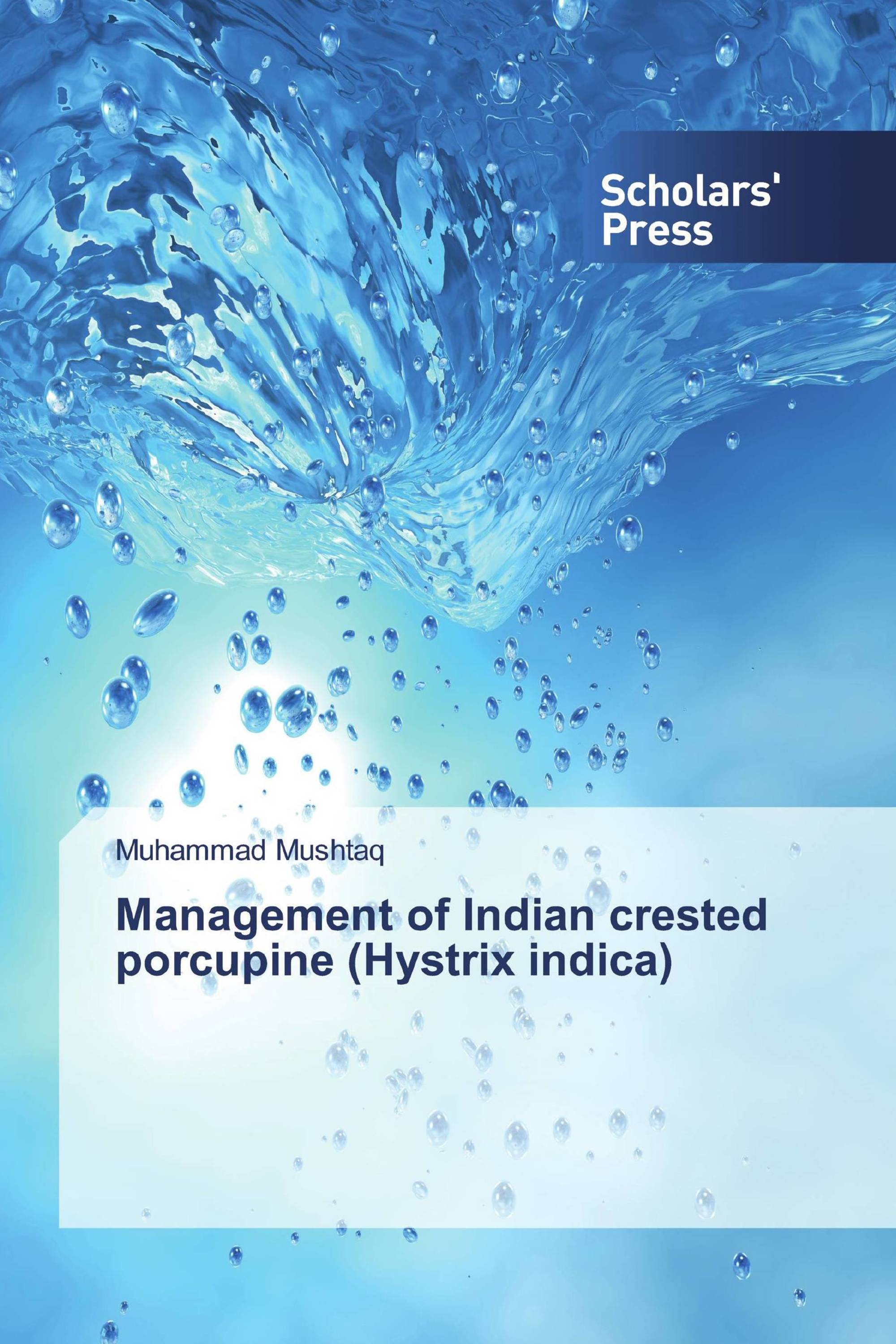 Management of Indian crested porcupine (Hystrix indica)