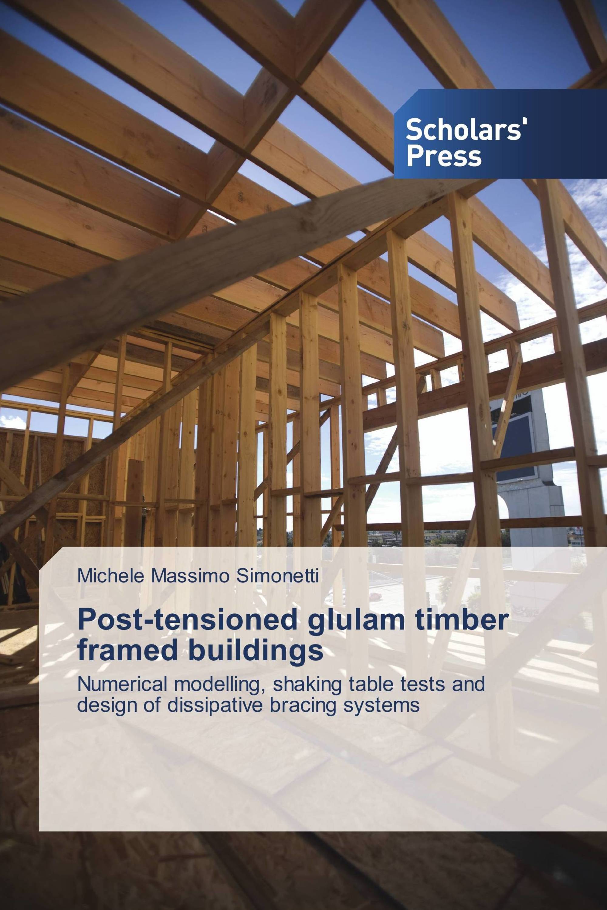 Post-tensioned glulam timber framed buildings