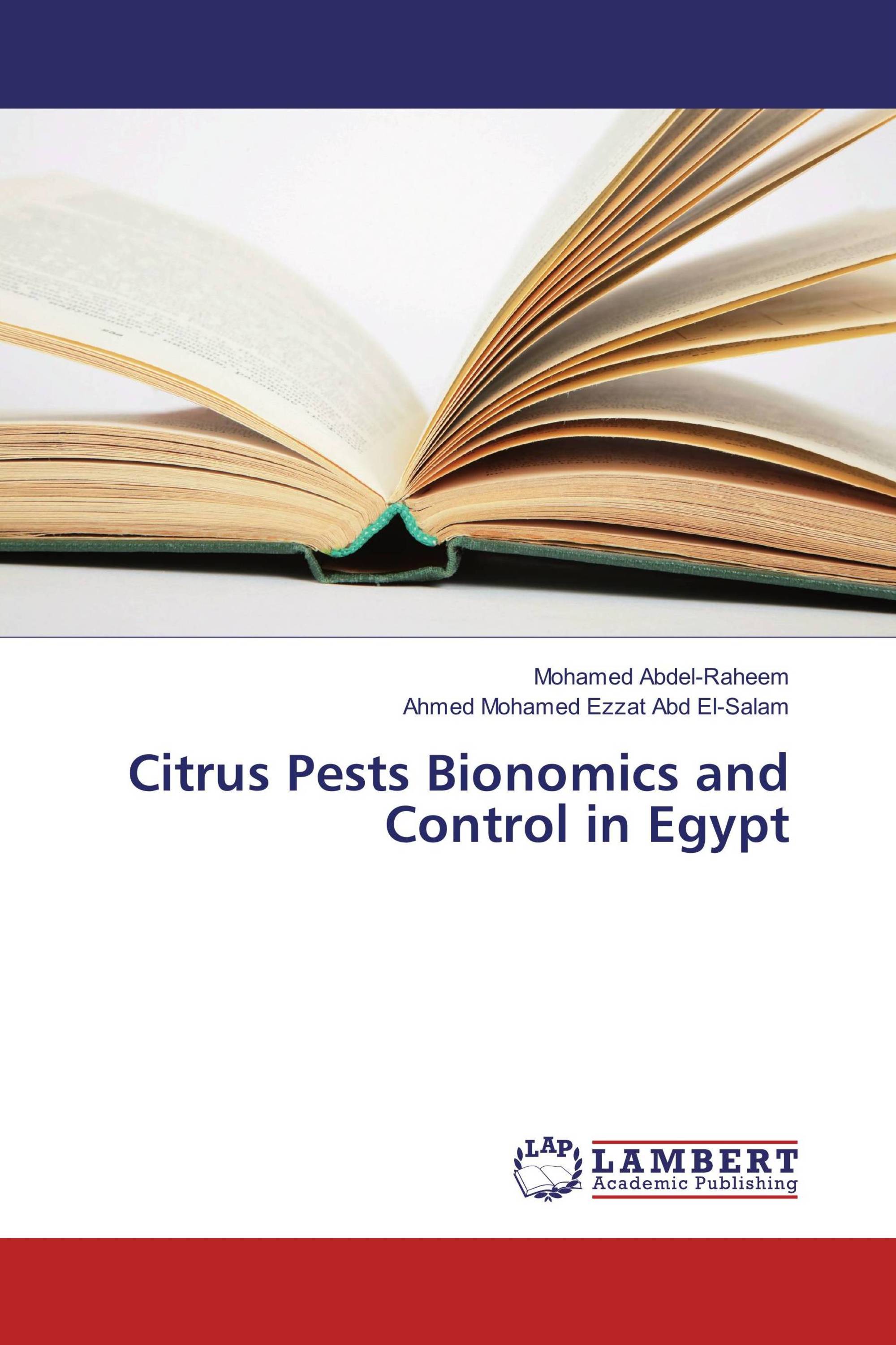 Citrus Pests Bionomics and Control in Egypt