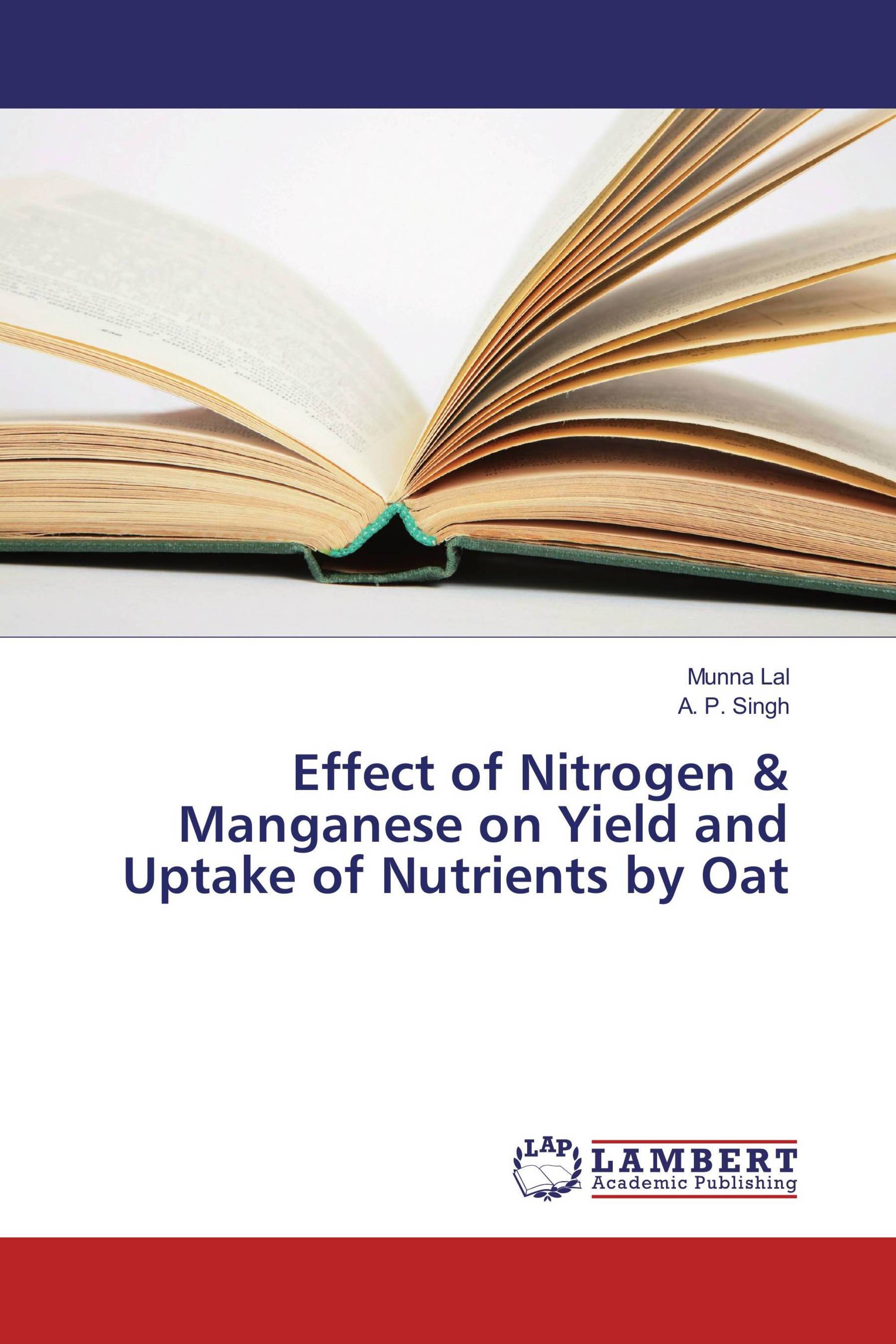 Effect of Nitrogen & Manganese on Yield and Uptake of Nutrients by Oat