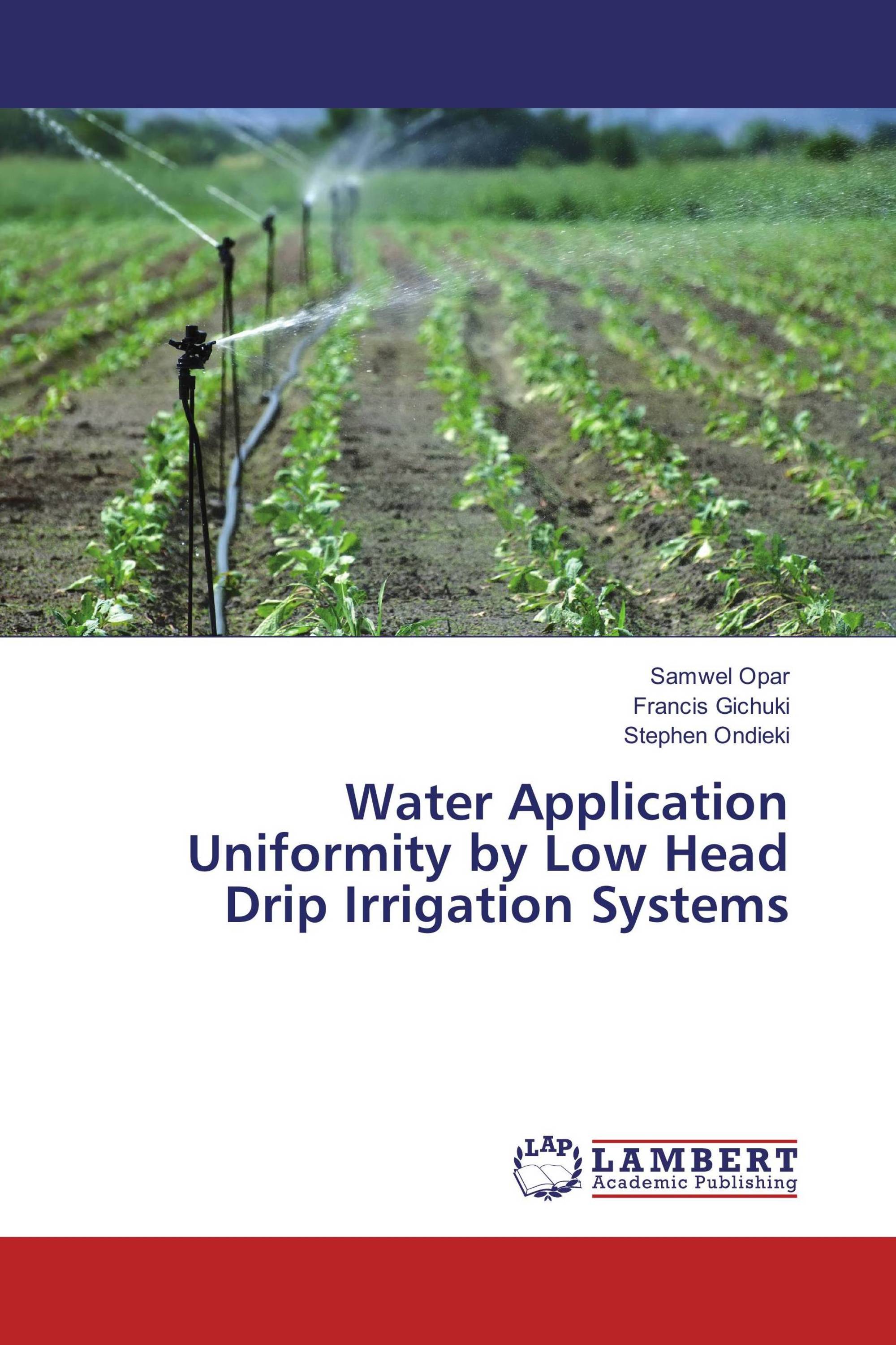 Water Application Uniformity by Low Head Drip Irrigation Systems / 978