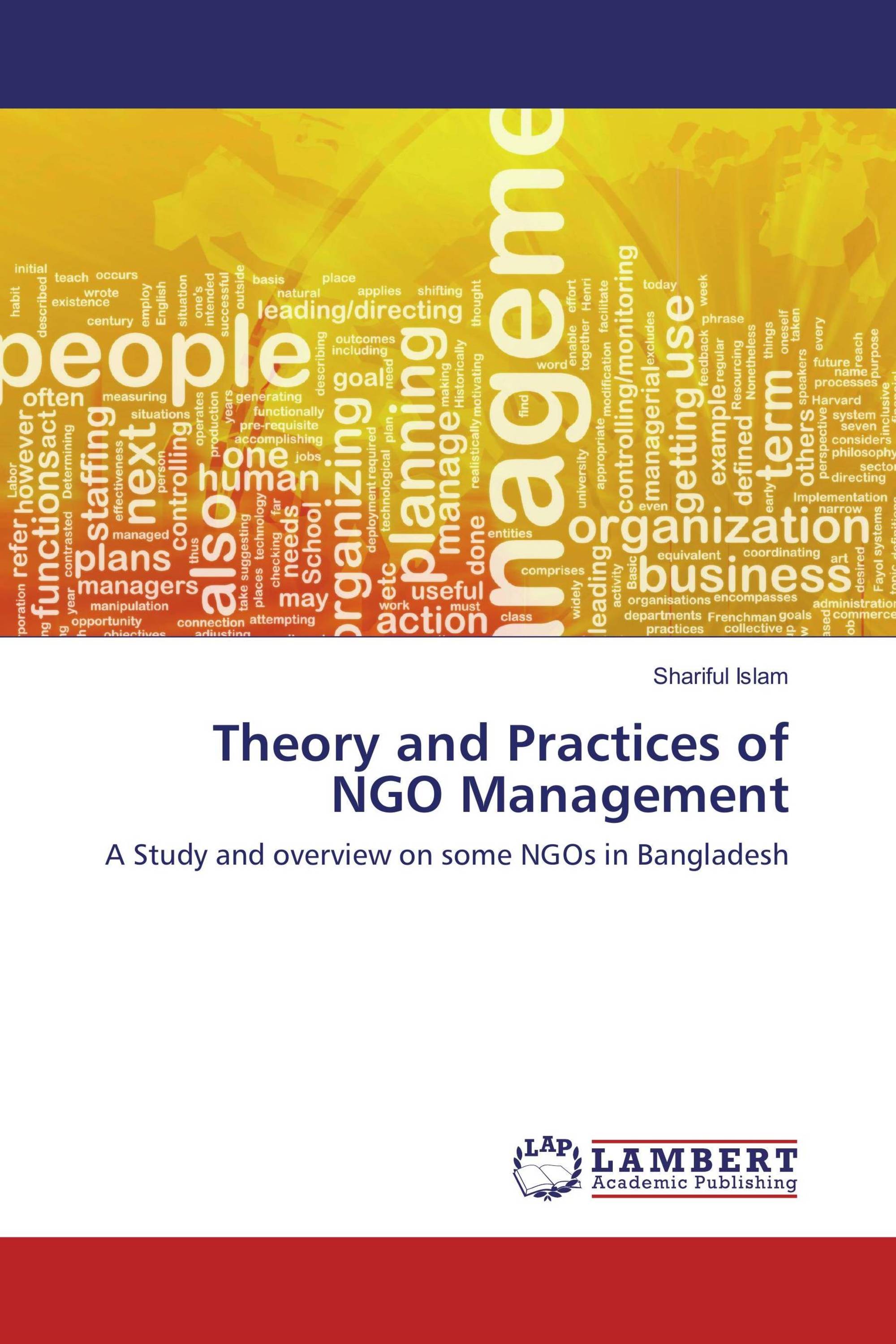 Theory and Practices of NGO Management