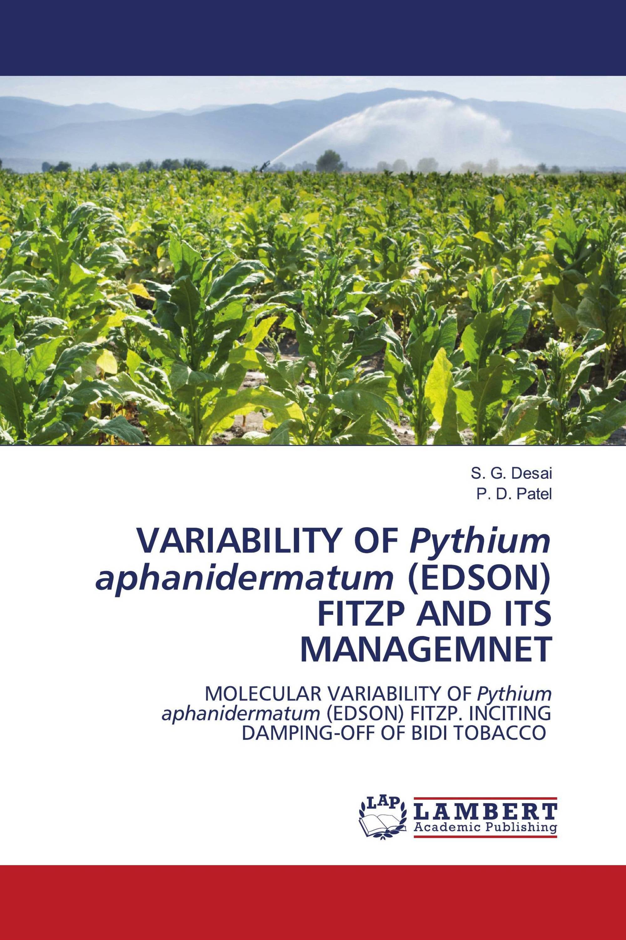 VARIABILITY OF Pythium aphanidermatum (EDSON) FITZP AND ITS MANAGEMNET