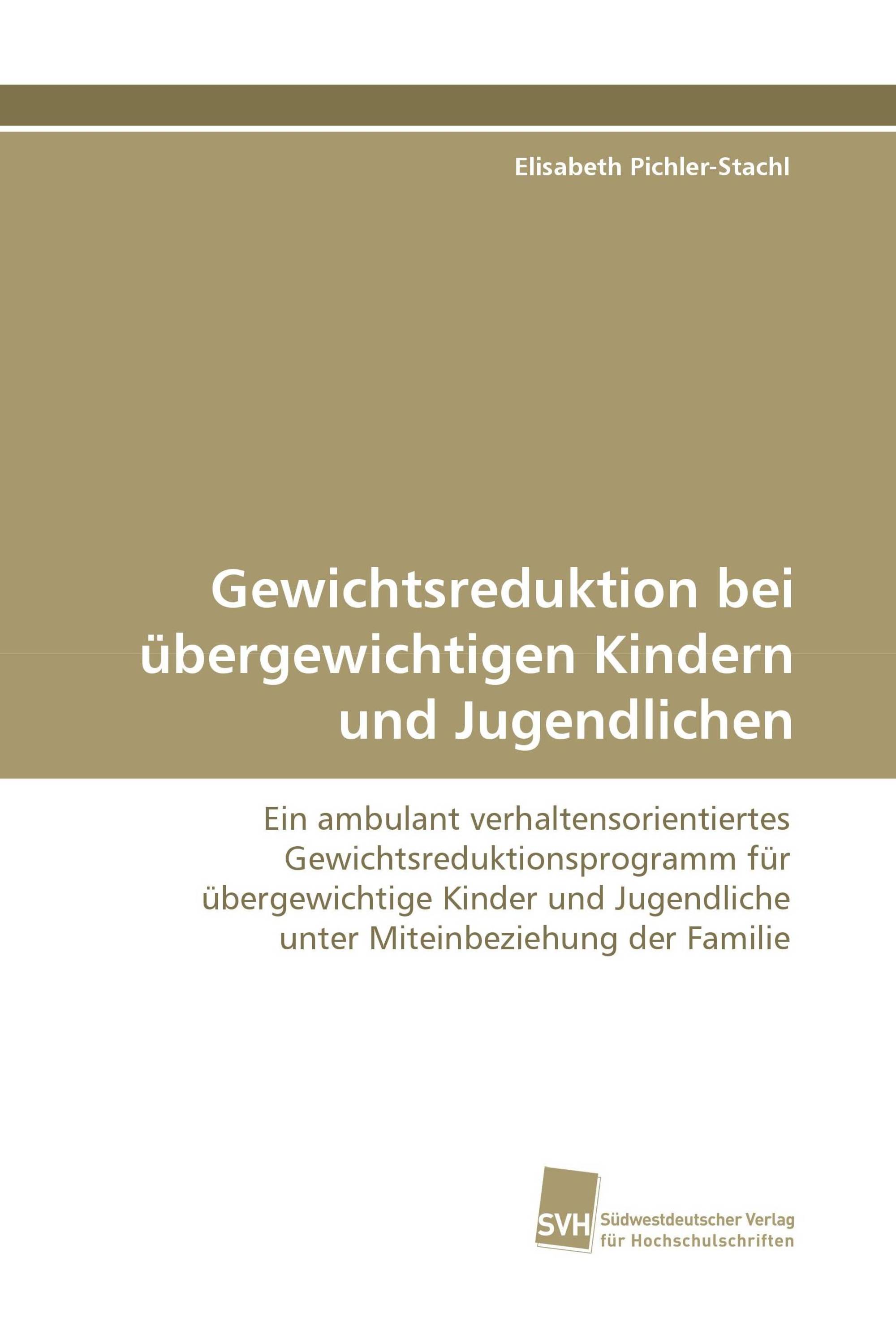 Gewichtsreduktion bei übergewichtigen Kindern und Jugendlichen