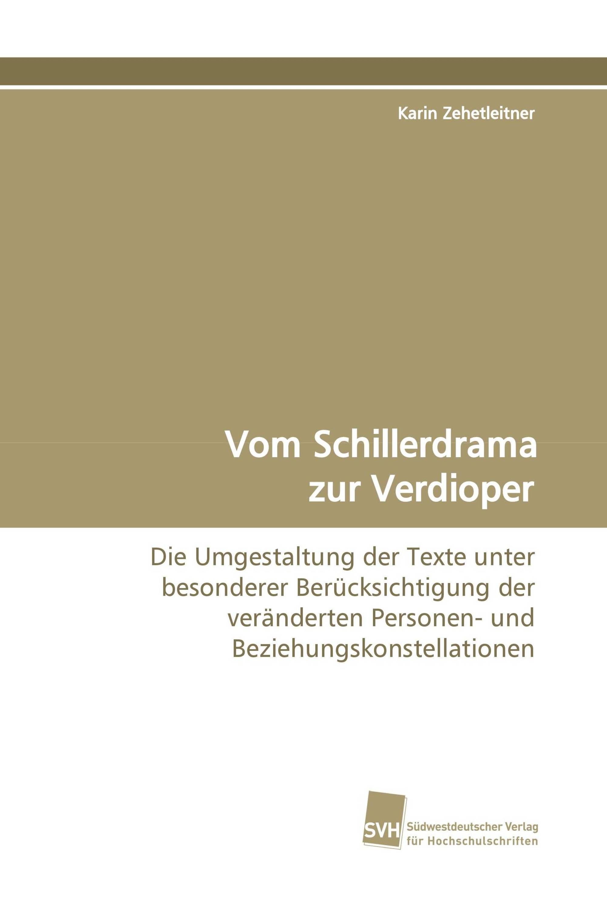 Vom Schillerdrama zur Verdioper