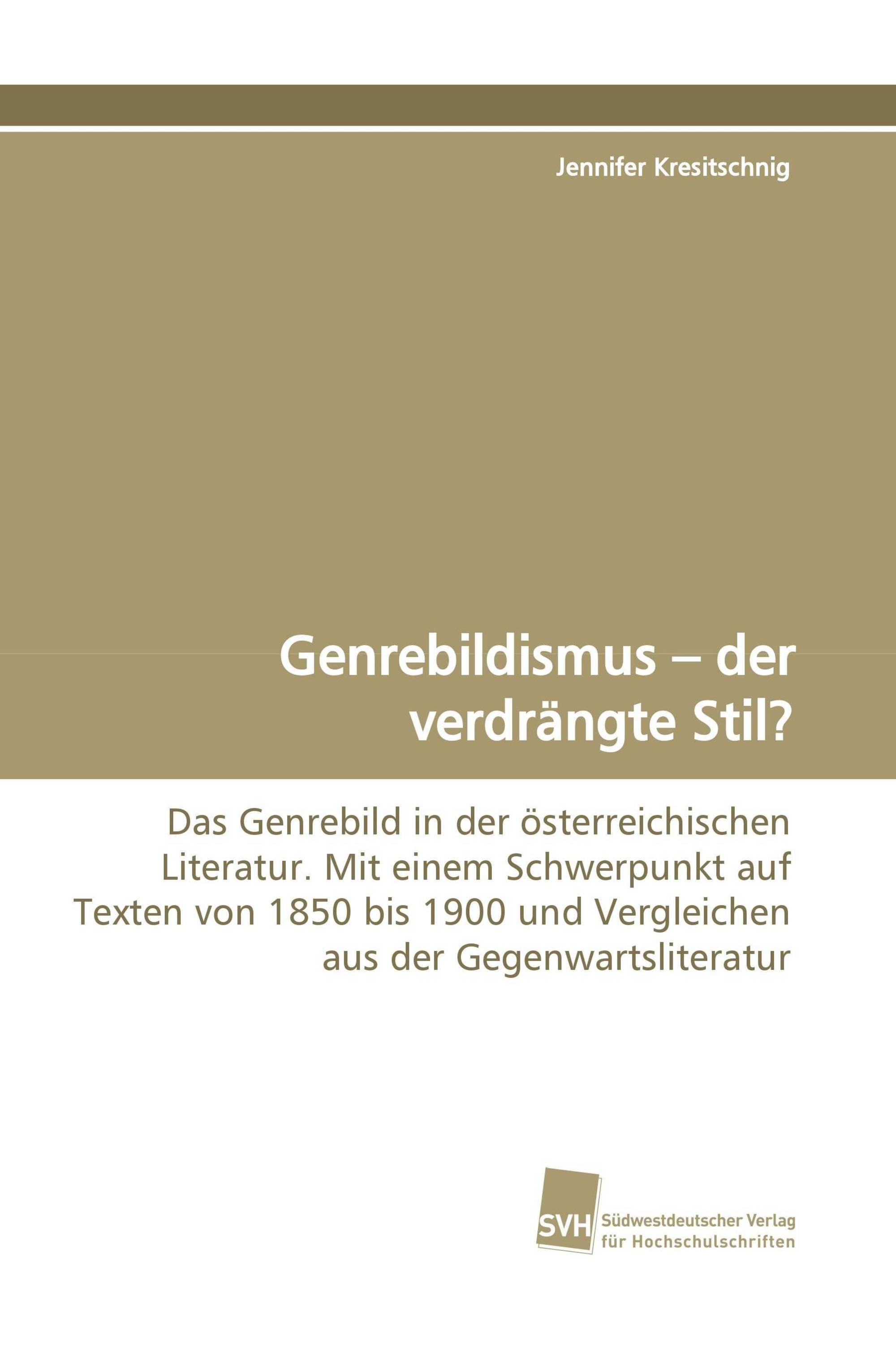 Genrebildismus – der verdrängte Stil?