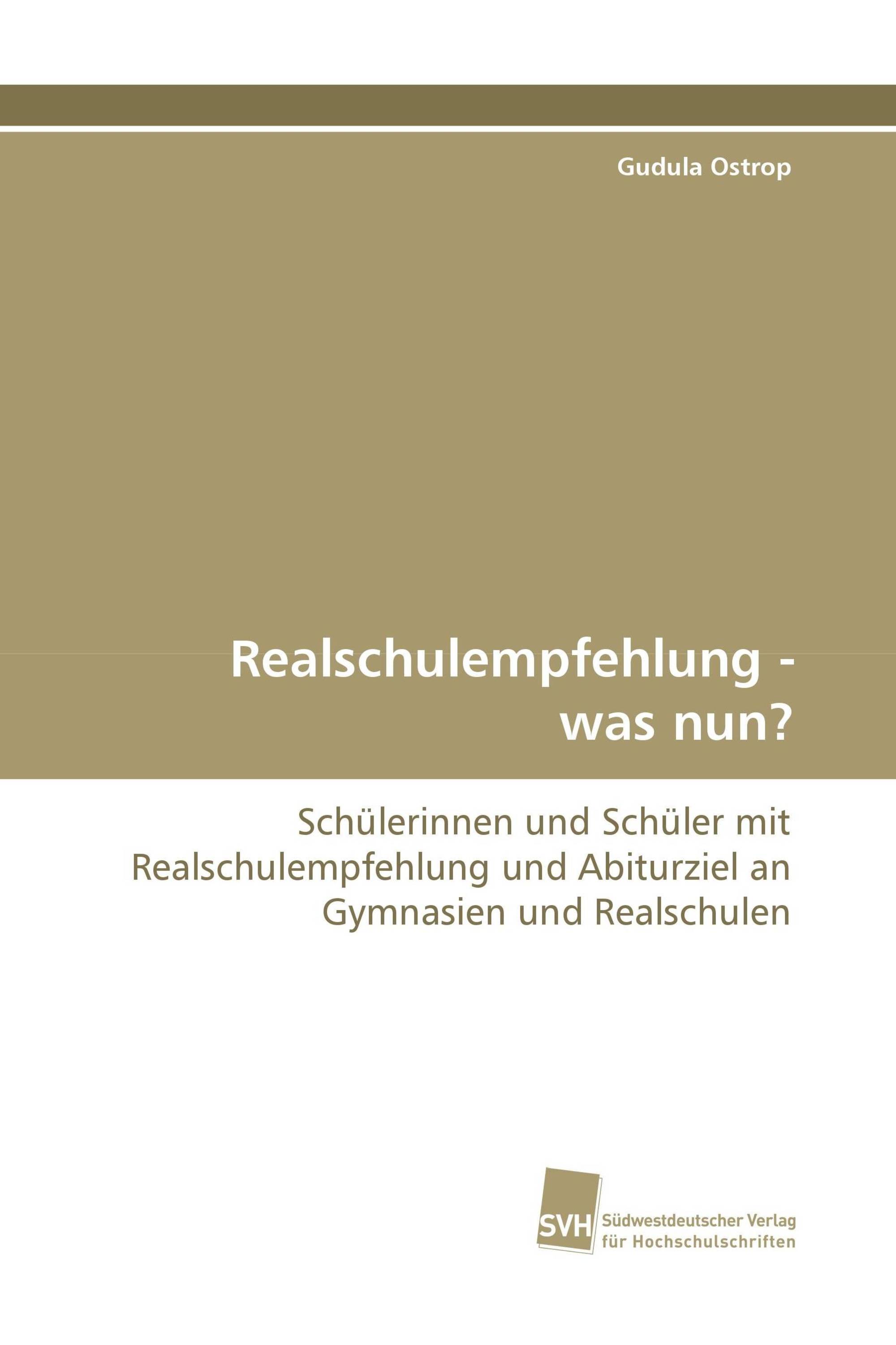 Realschulempfehlung - was nun?