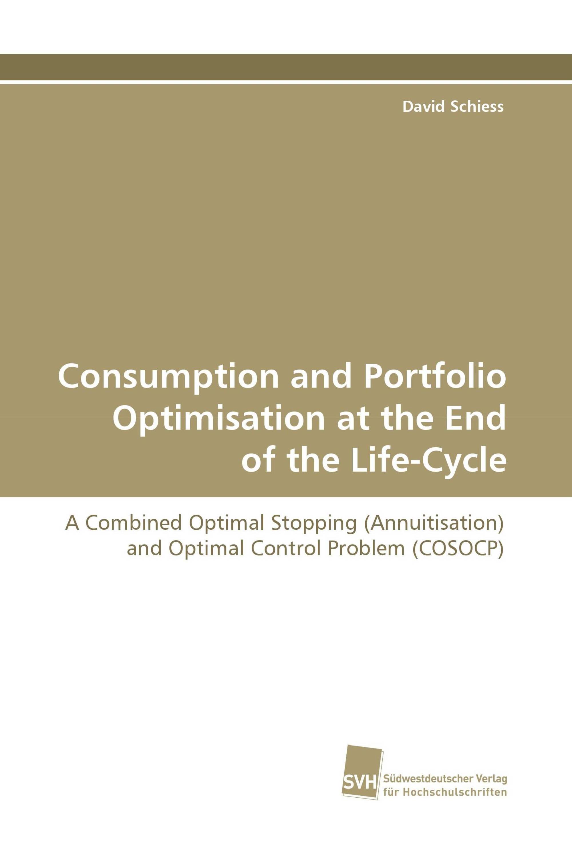 Consumption and Portfolio Optimisation at the End of the Life-Cycle