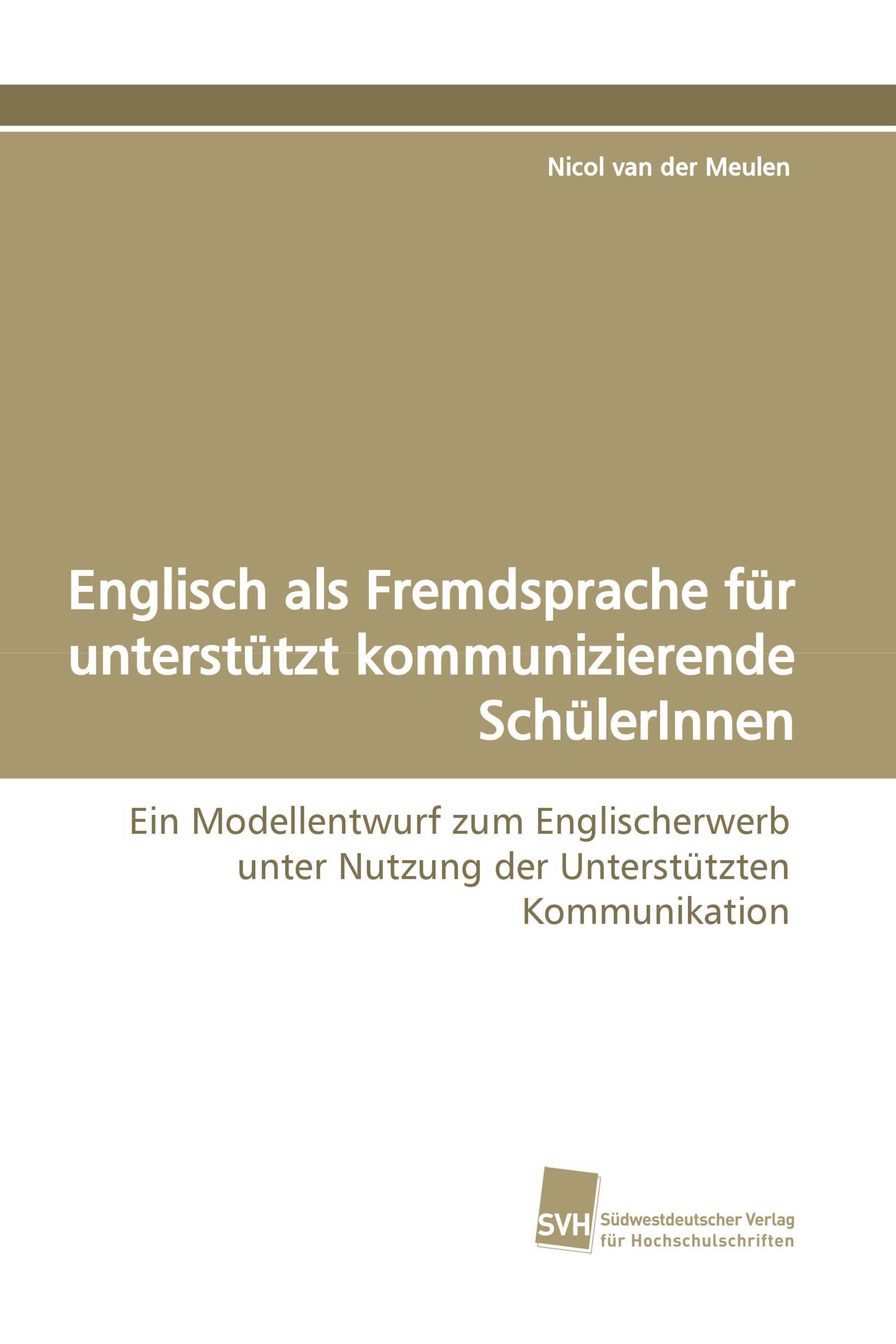 Englisch als Fremdsprache für unterstützt kommunizierende SchülerInnen