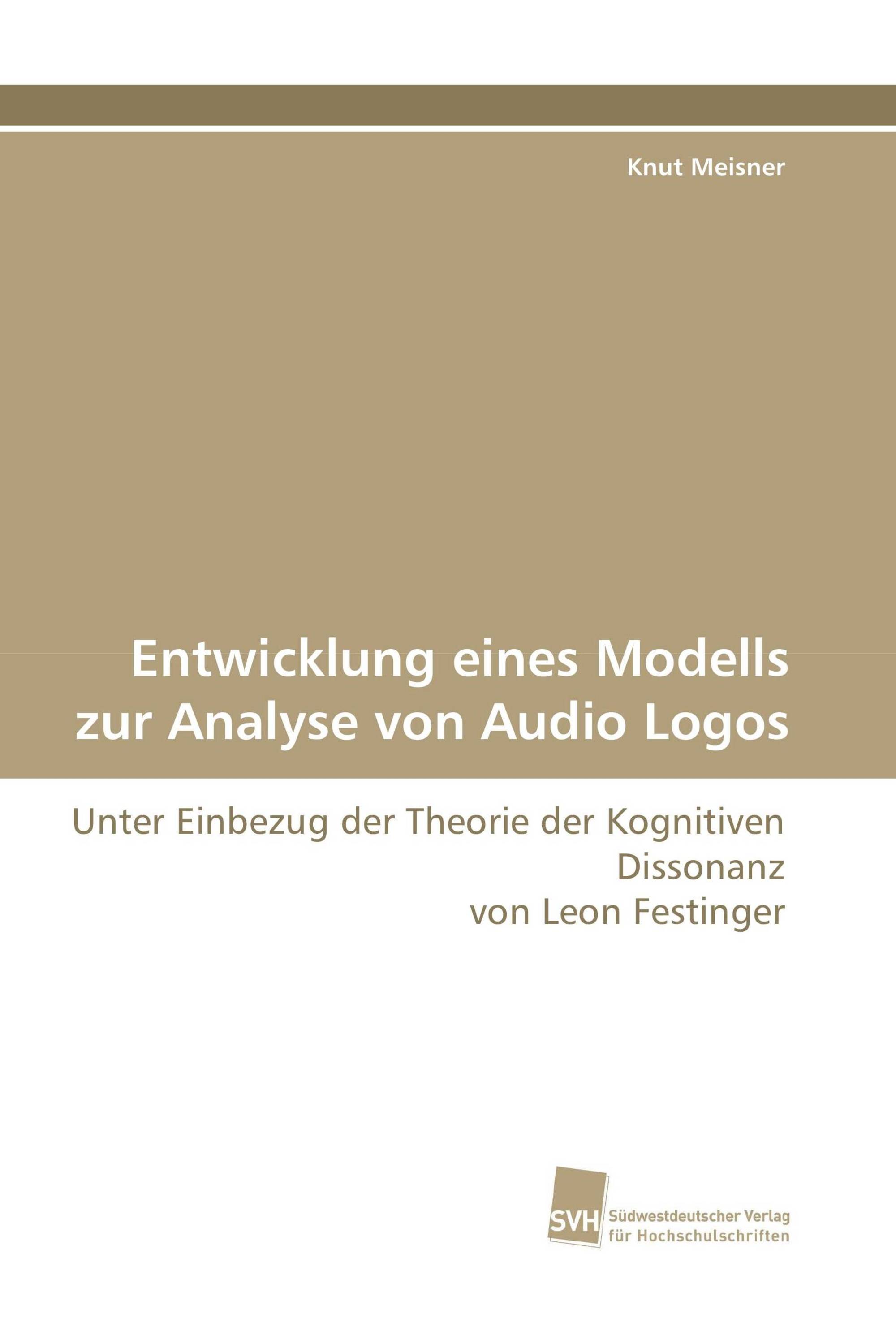 Entwicklung eines Modells zur Analyse von Audio Logos