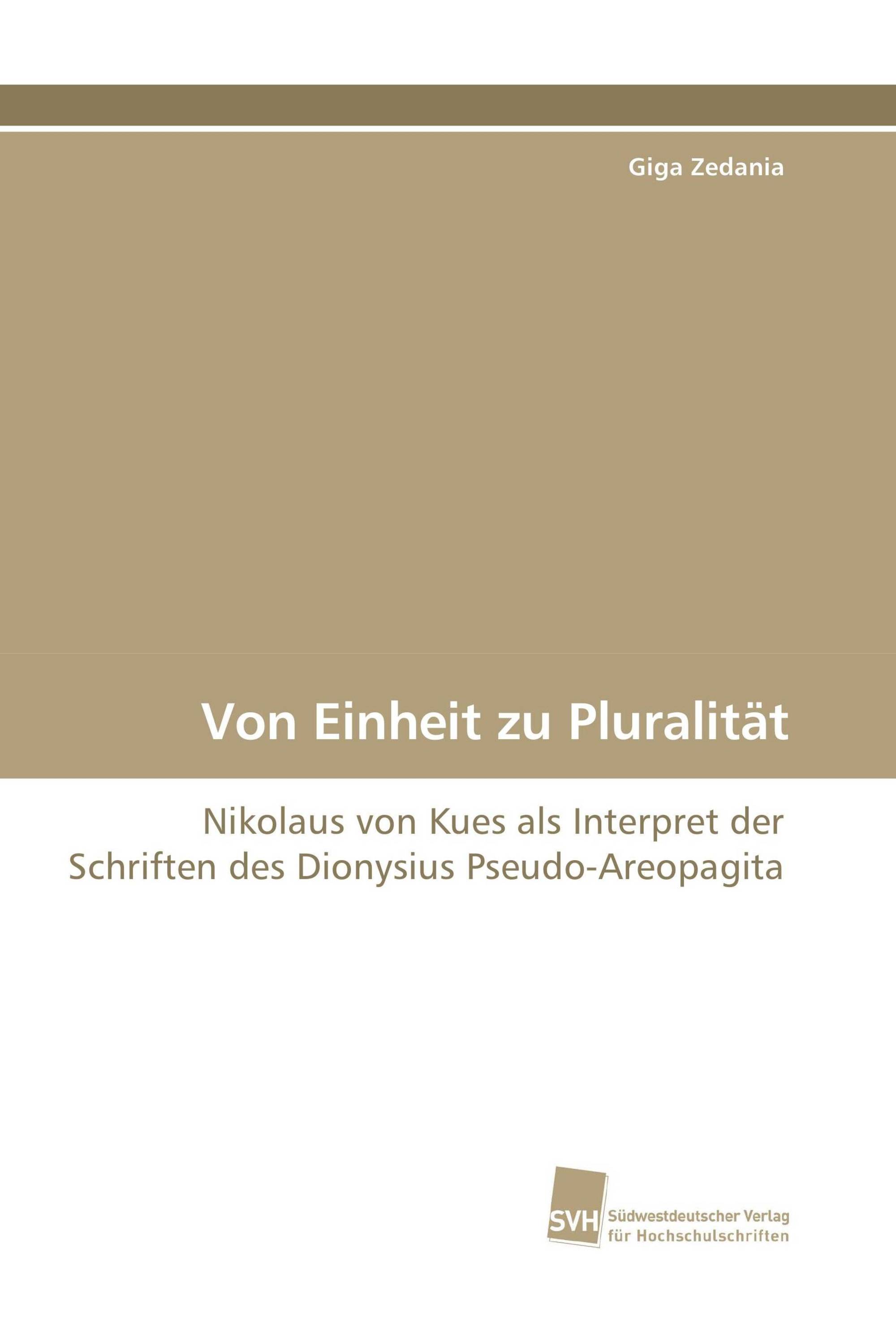 Von Einheit zu Pluralität