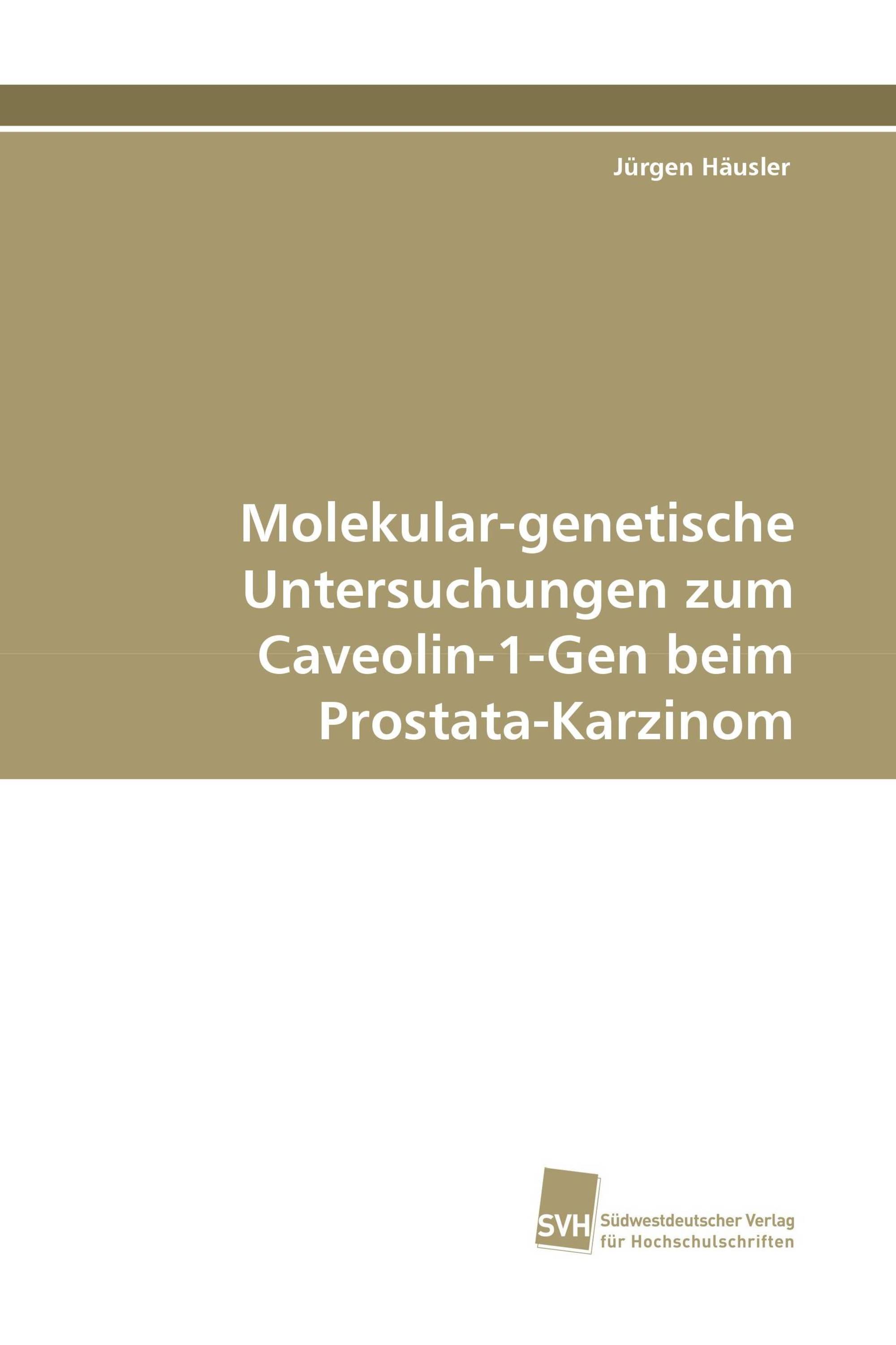 Molekular-genetische Untersuchungen zum CAV-1-Gen beim Prostata-Ca