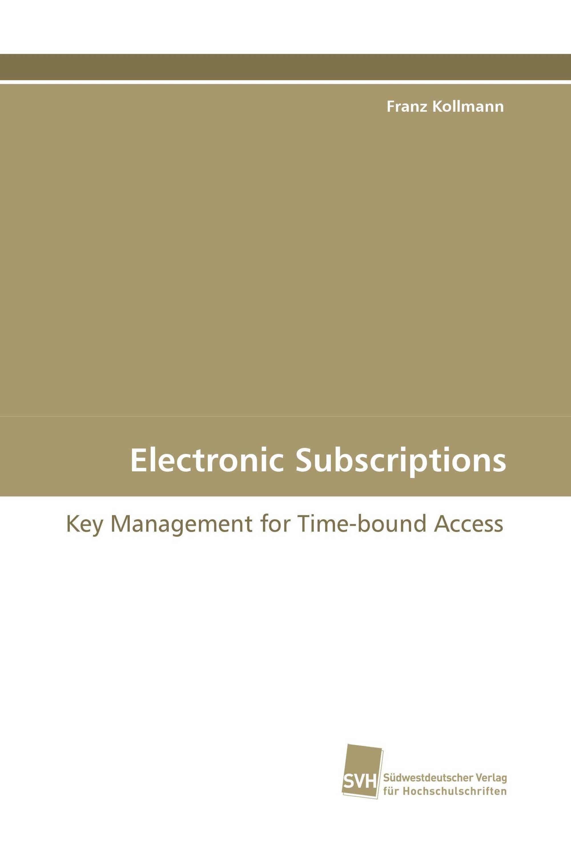 Electronic Subscriptions