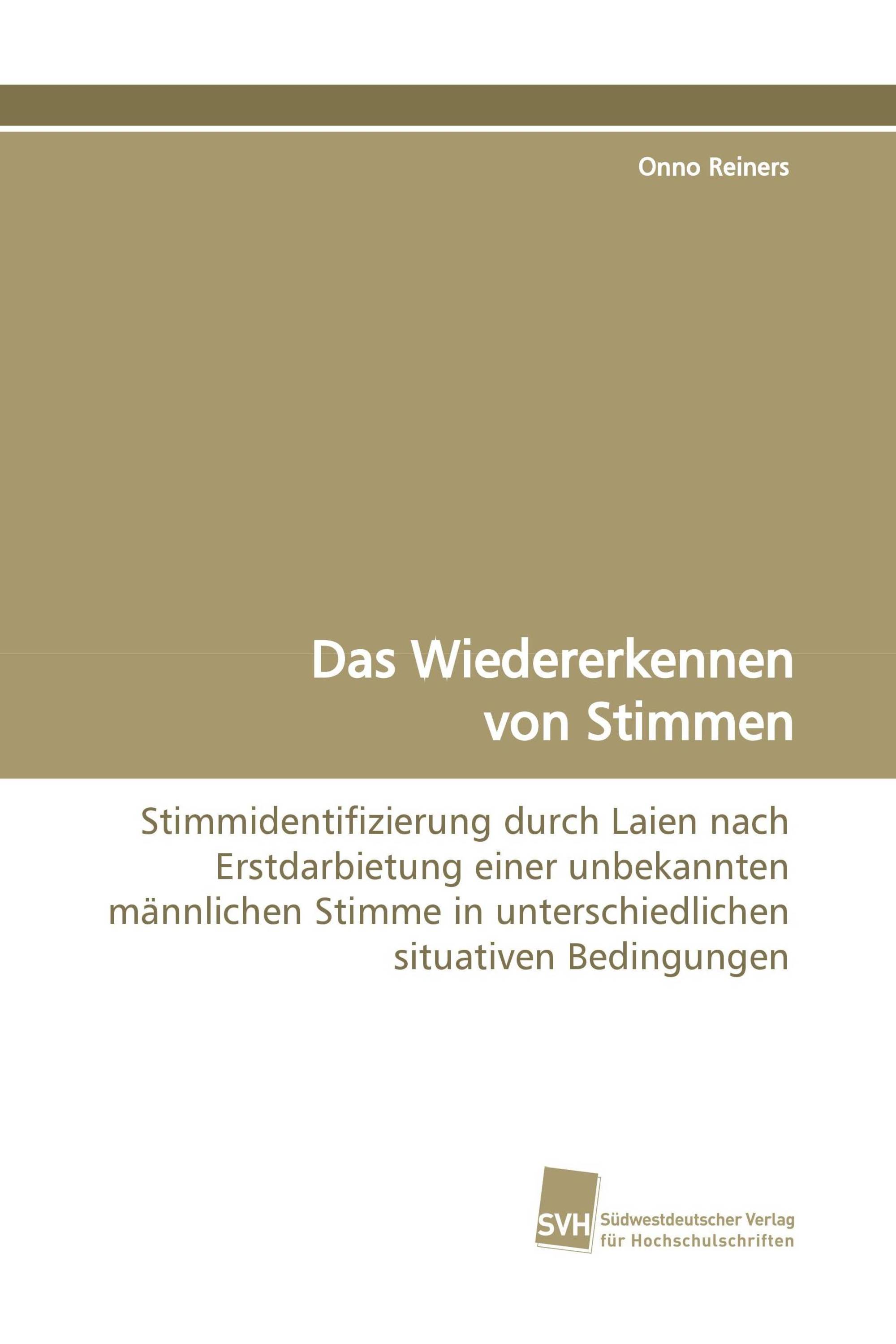 Das Wiedererkennen von Stimmen