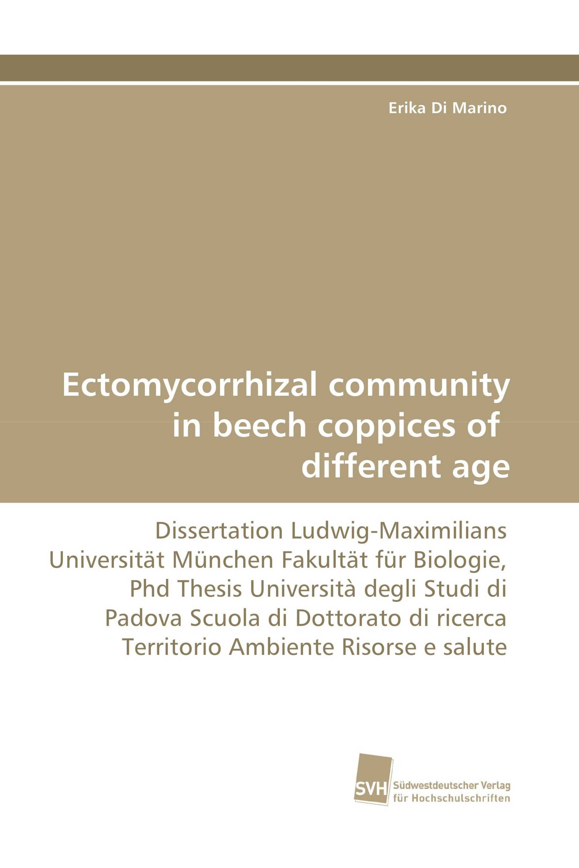 Ectomycorrhizal community in beech coppices of different age