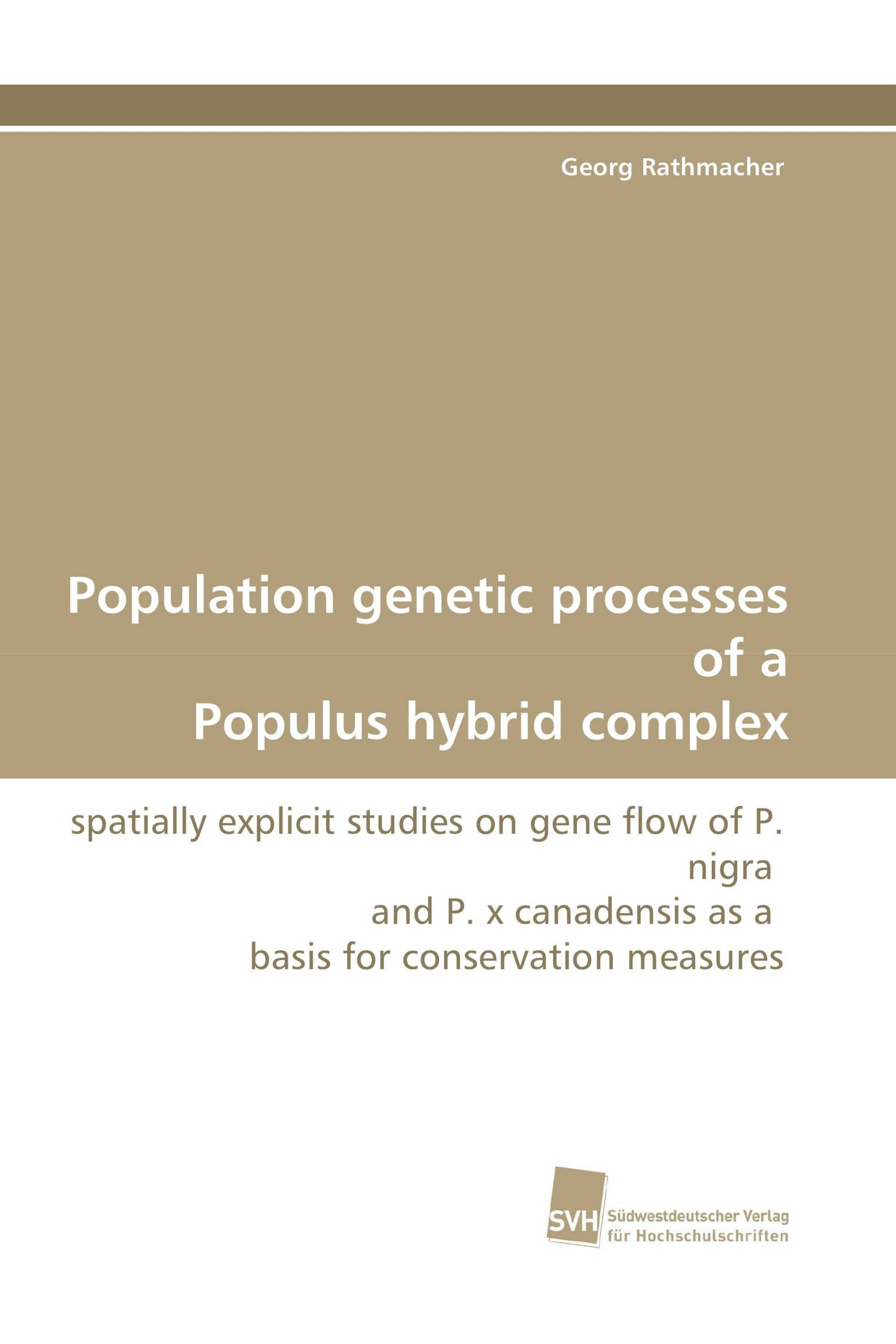 Population genetic processes of a Populus hybrid complex