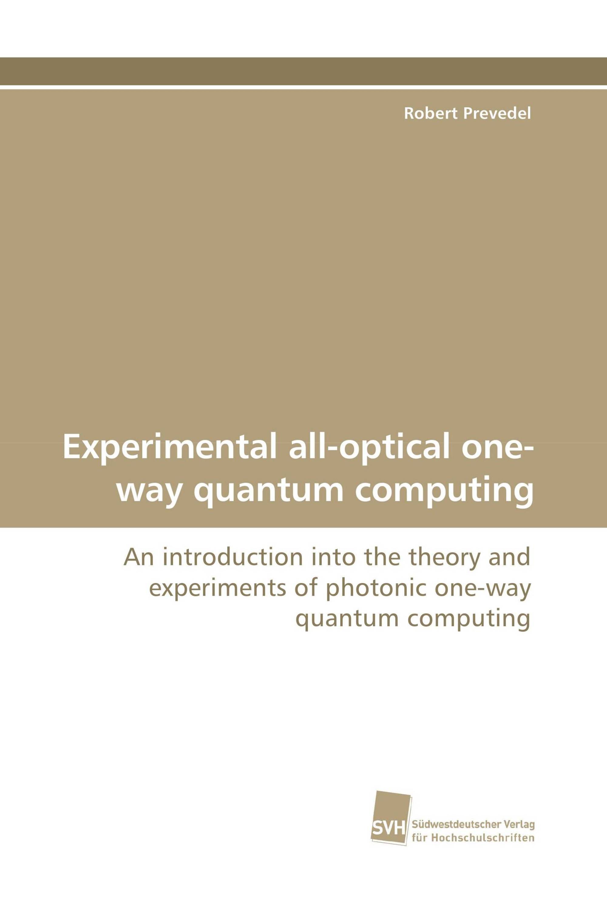 Experimental all-optical one-way quantum computing