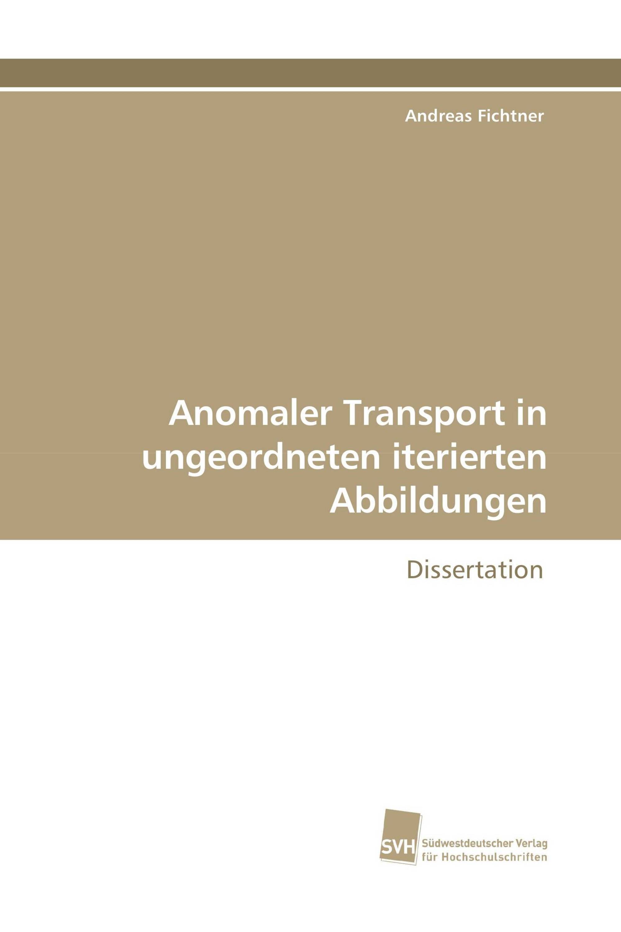 Anomaler Transport in ungeordneten iterierten Abbildungen