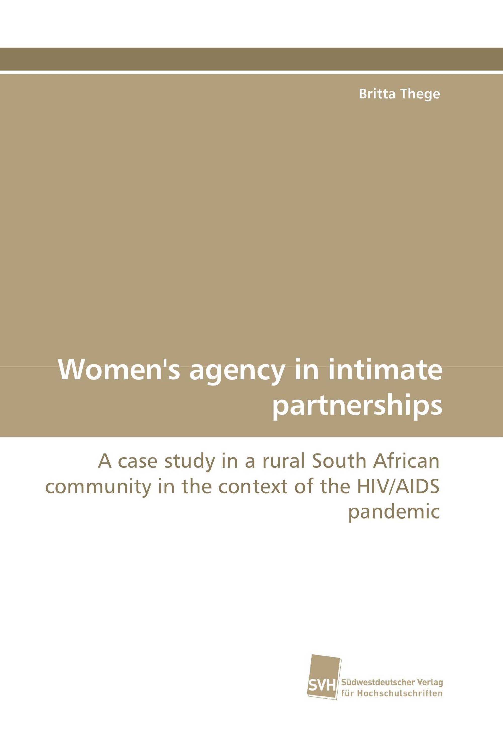 Women's agency in intimate partnerships