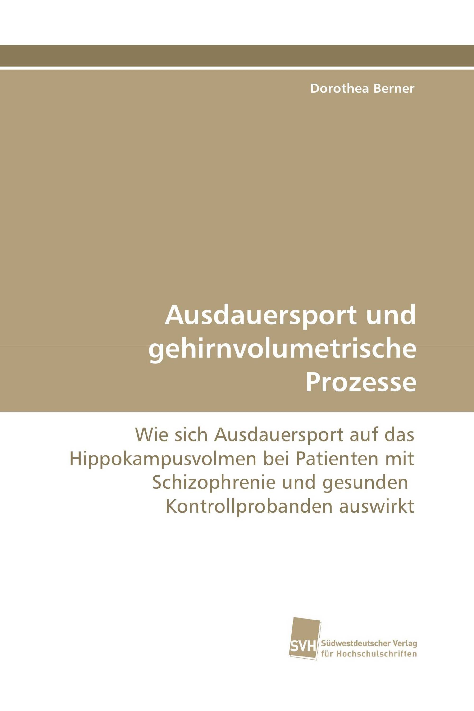 Ausdauersport und gehirnvolumetrische Prozesse