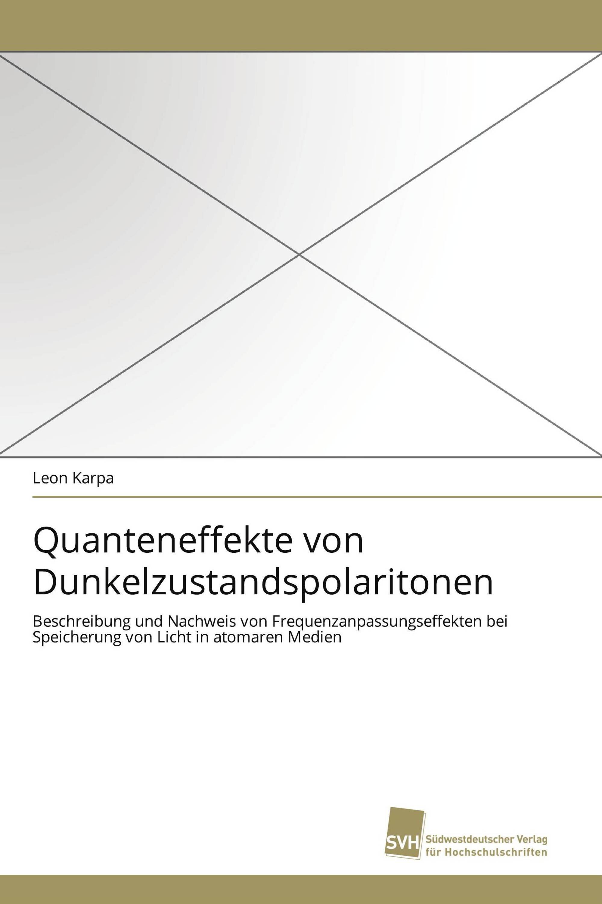 Quanteneffekte von Dunkelzustandspolaritonen