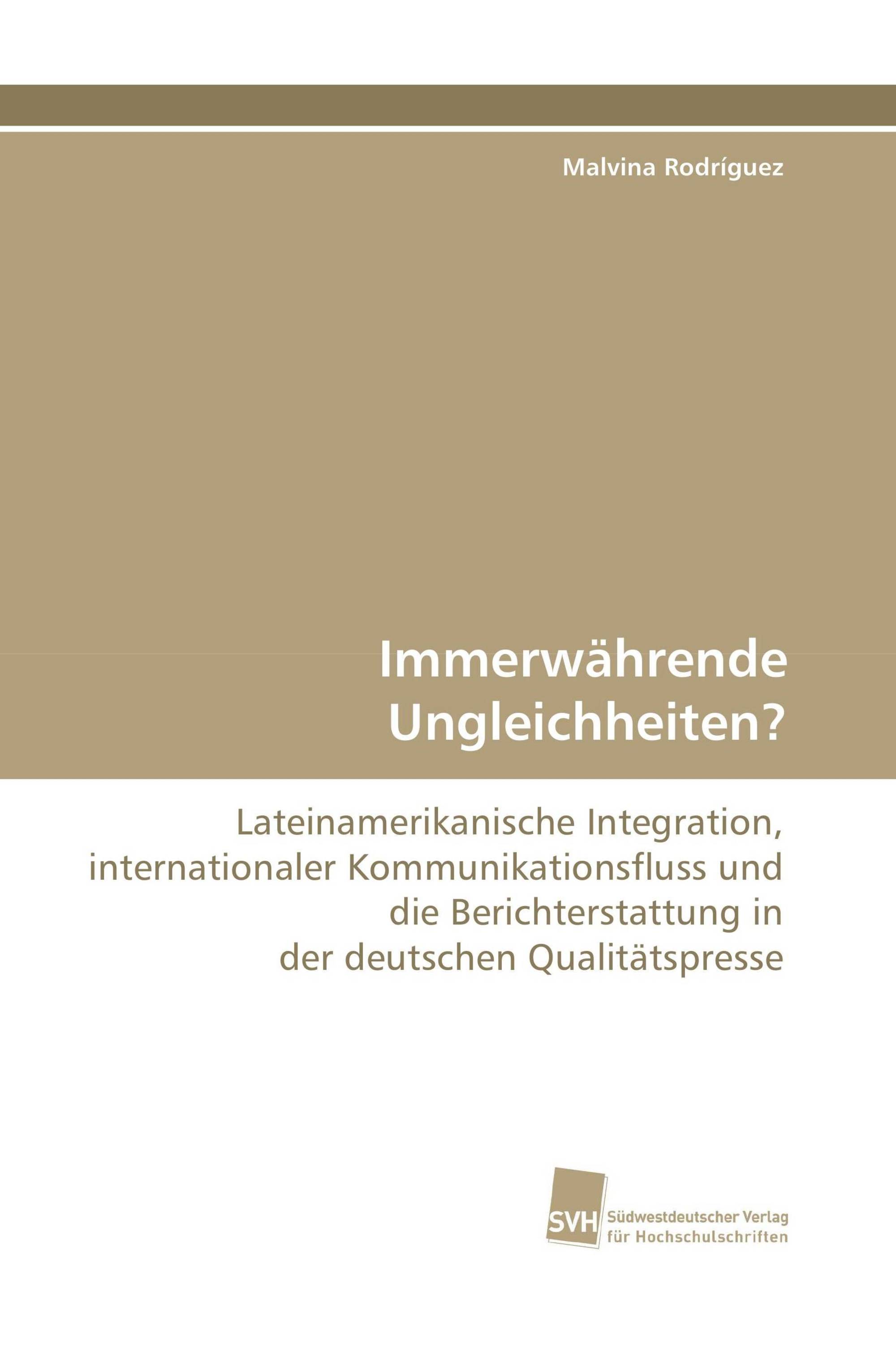 Immerwährende Ungleichheiten?