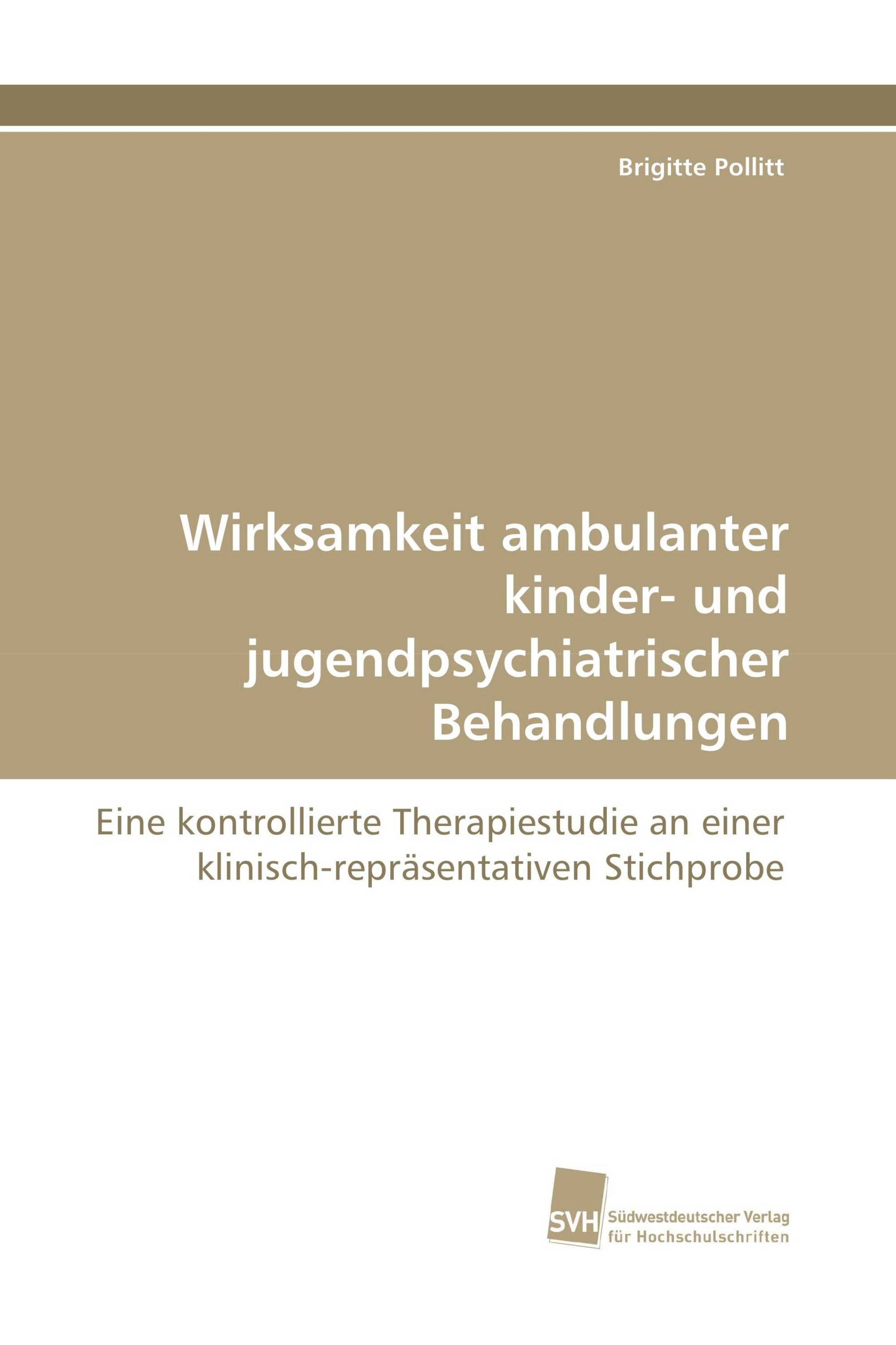 Wirksamkeit ambulanter kinder- und jugendpsychiatrischer Behandlungen