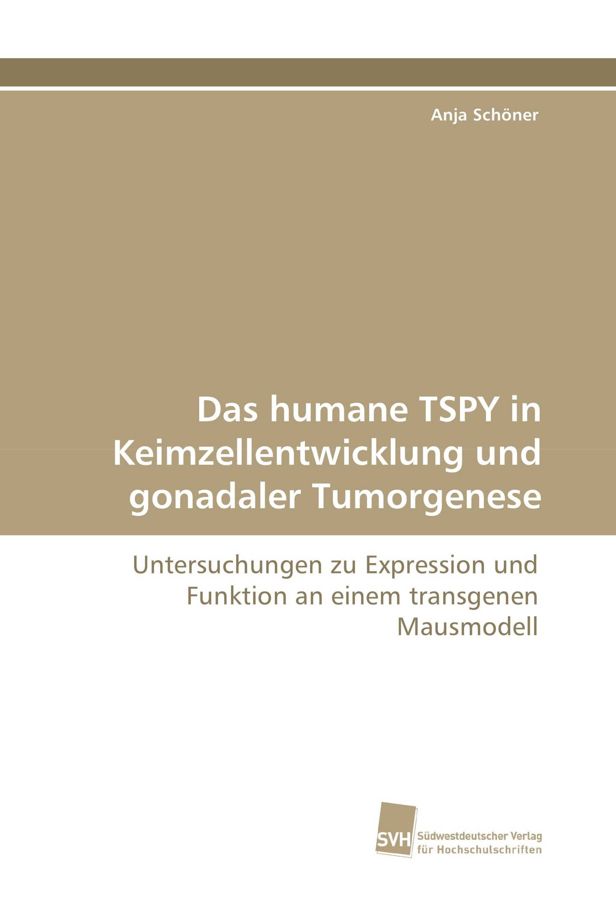 Das humane TSPY in Keimzellentwicklung und gonadaler Tumorgenese